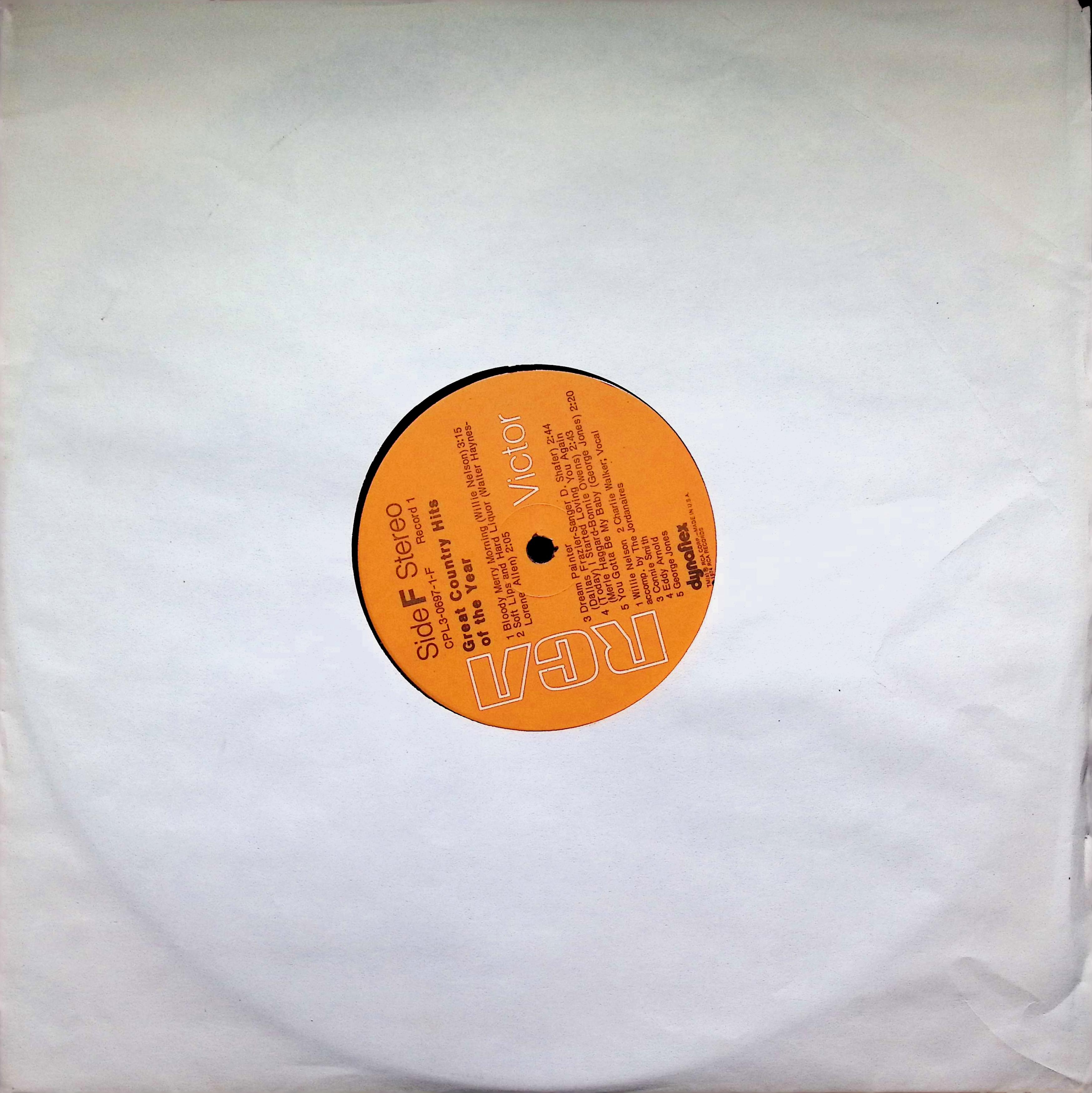 Various Great Country Hits LP 1974 RCA Victor Compilation — image 3