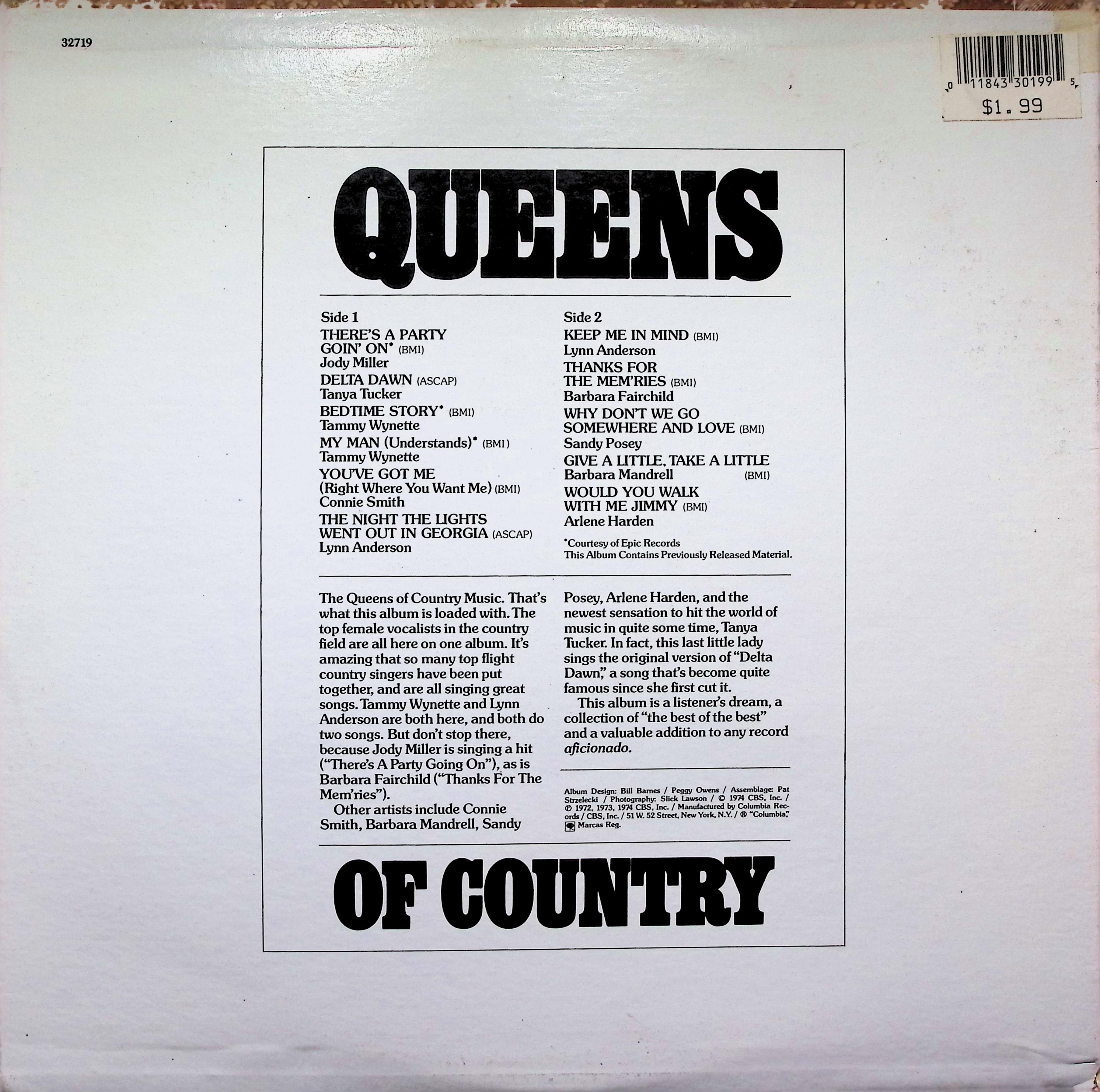 Various - Queens Of Country LP — image 2