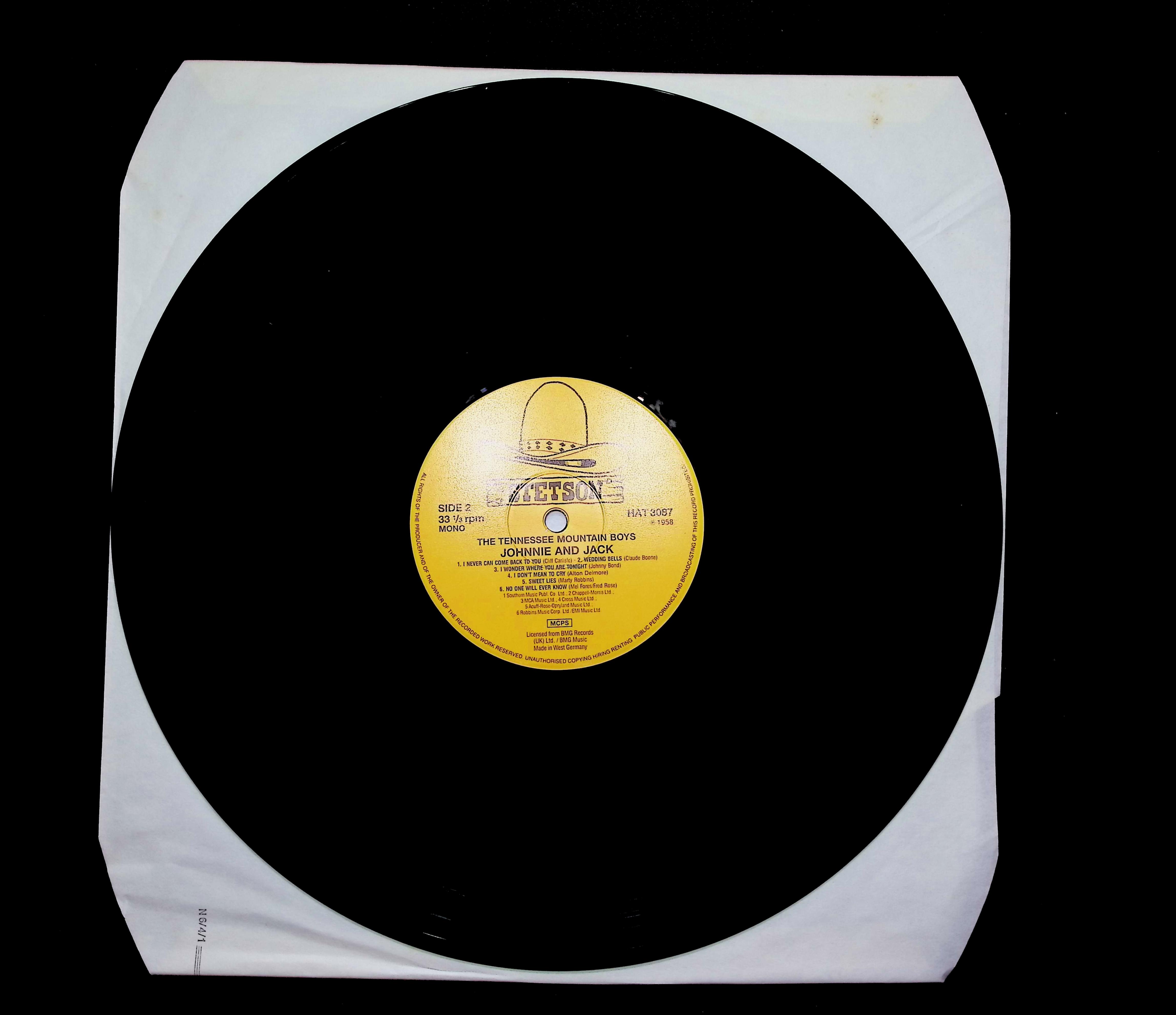 Johnnie And Jack Tennessee Mountain Boys LP UK /Gemany — image 4