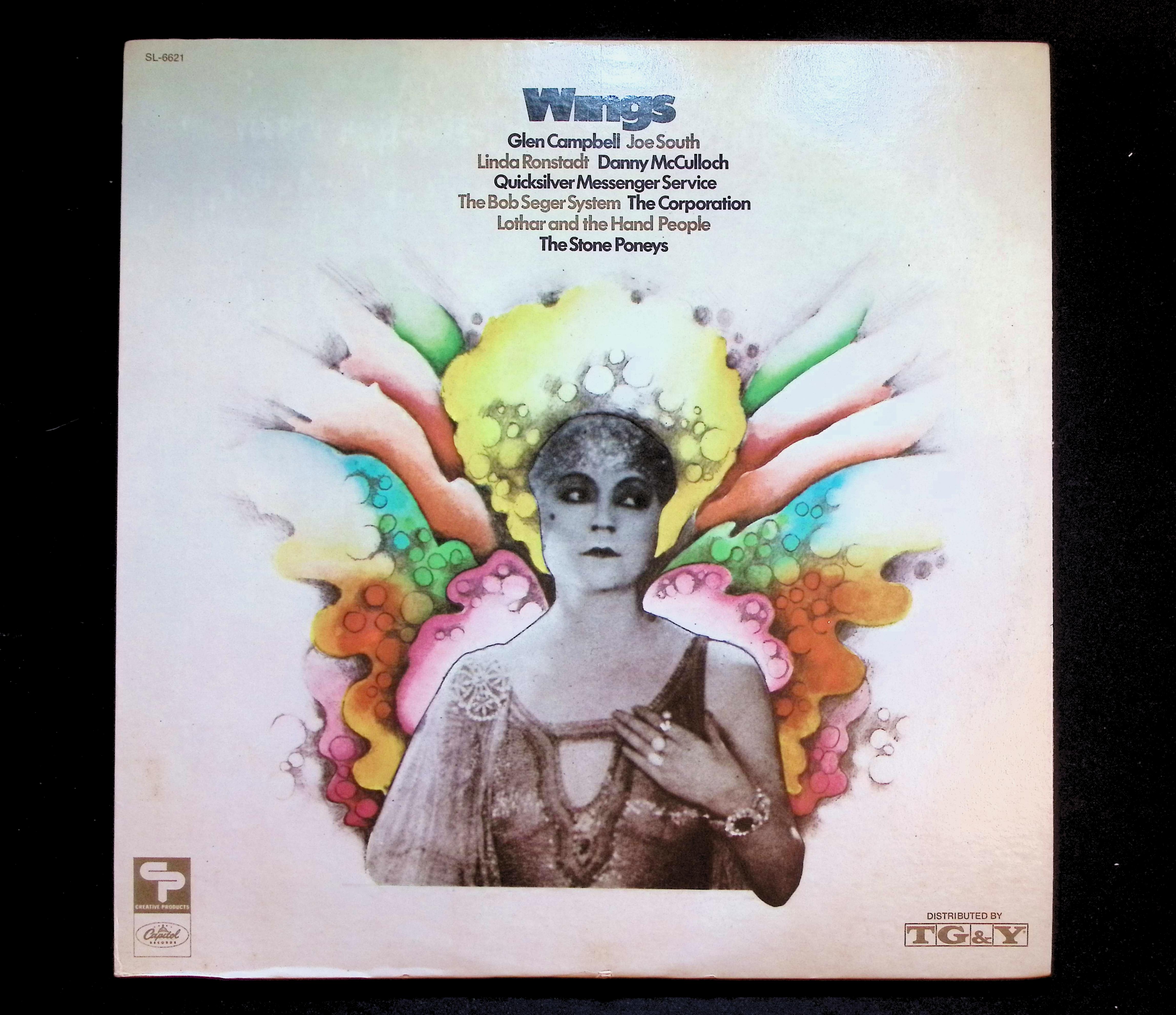 Various Artists Wings 1971 SL-6621 Country LP