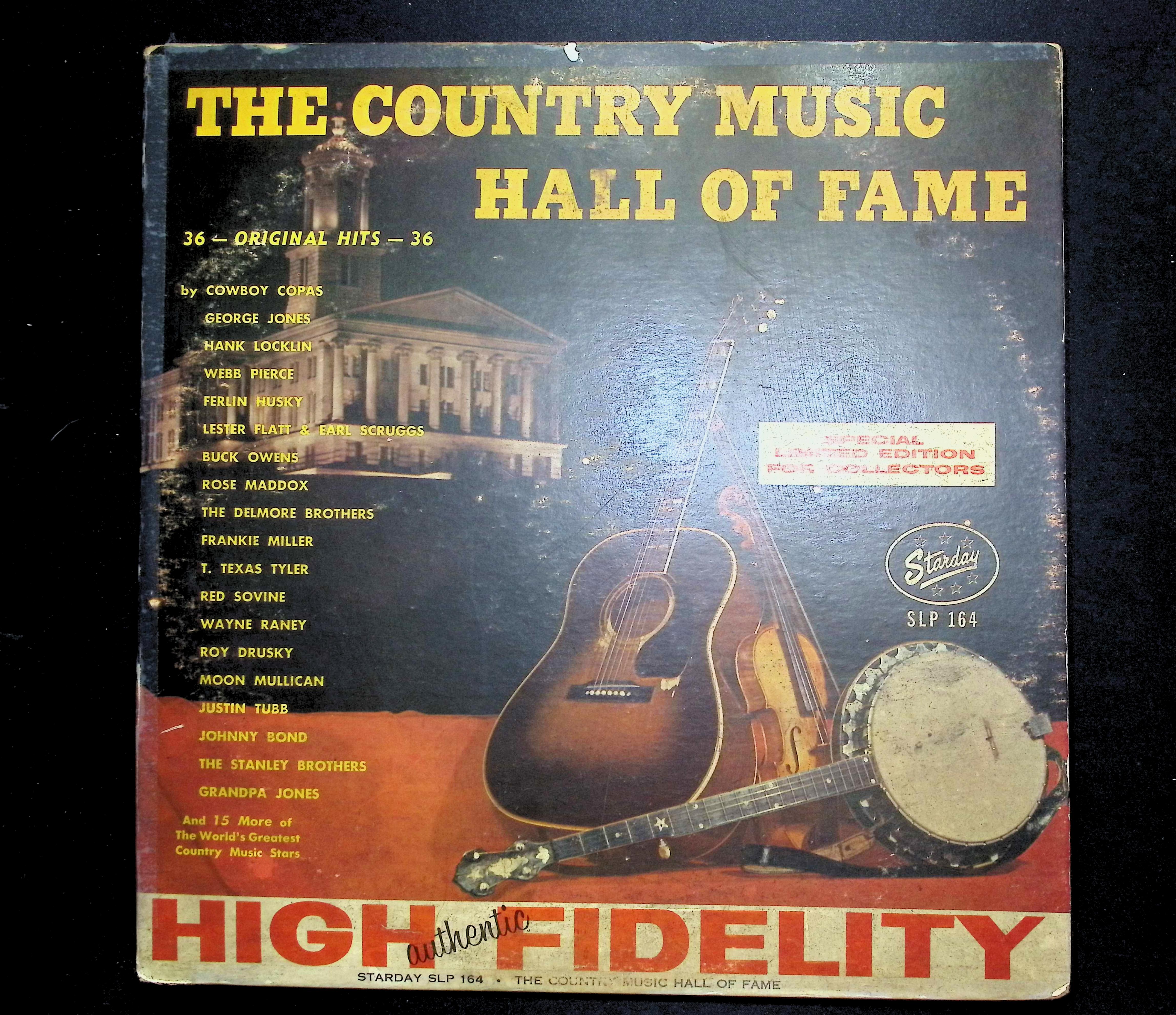 Various Artists The Country Music’s Hall Of Fame 1962 Starday SLP-164 LP