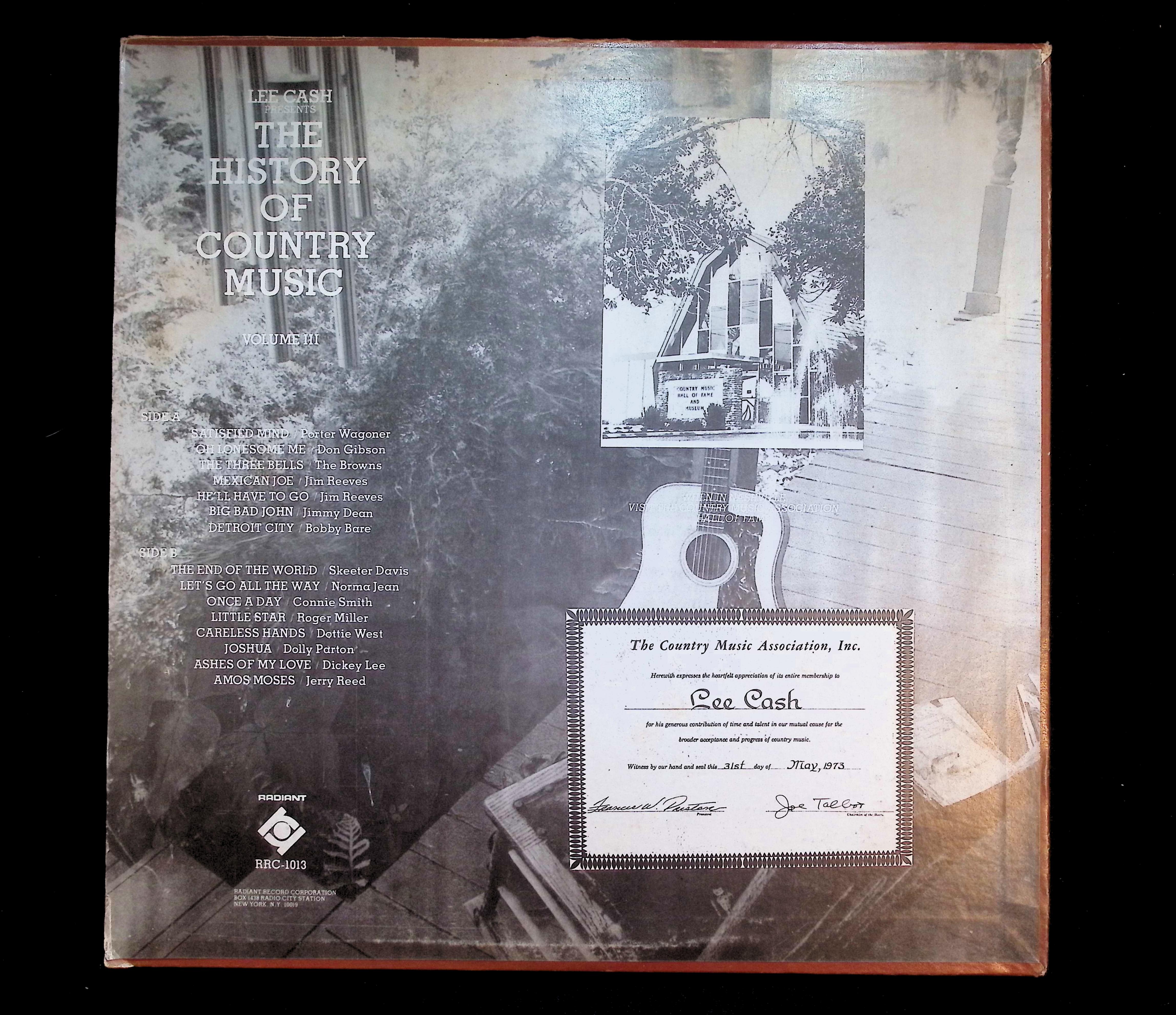 Various Artists Greatest Years Of Country Music Vol 3 1970 RRC-1013 Country LP — image 2