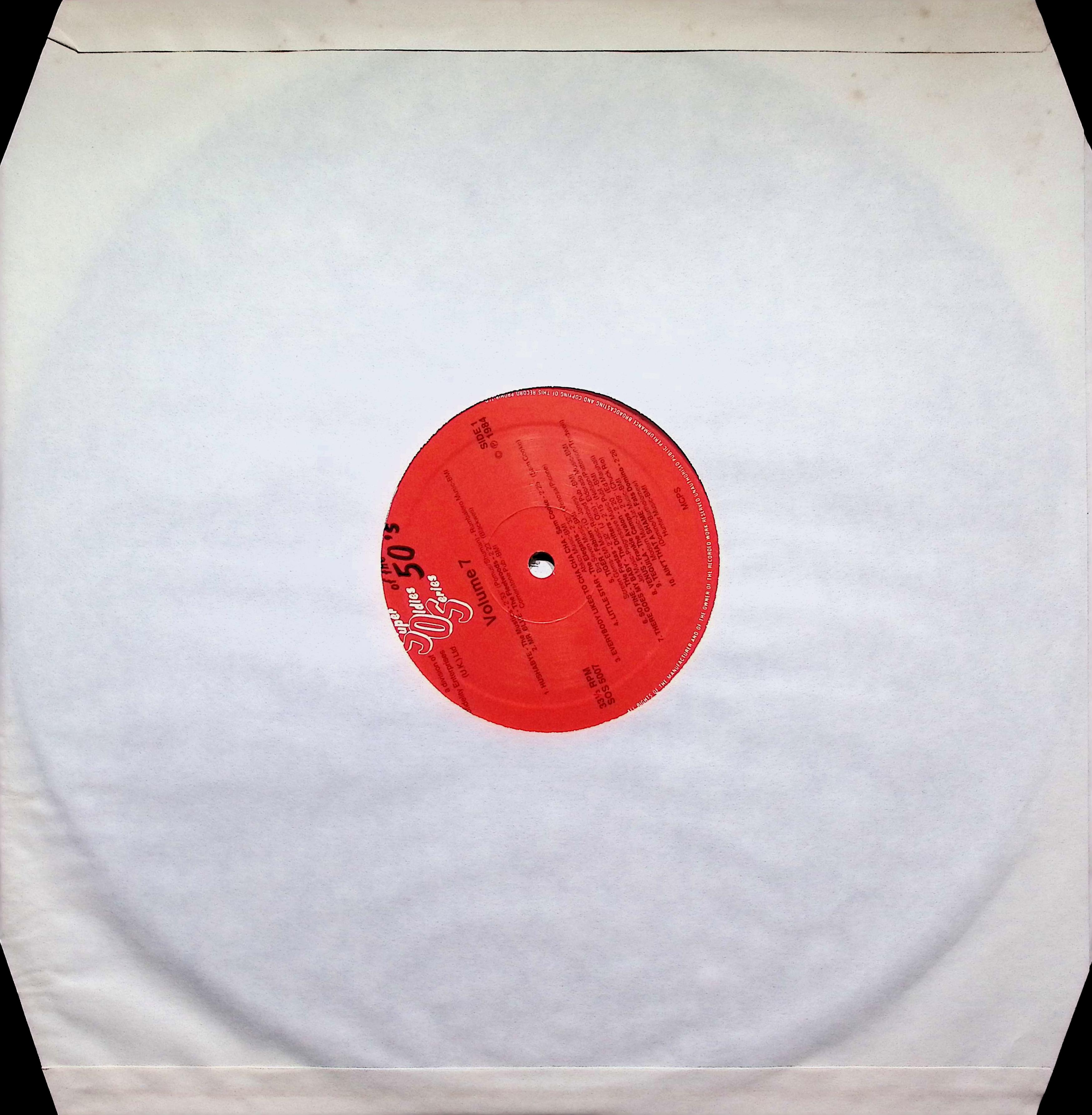 Various Artists Super Oldies Of The 50s Vol 7 1984 K-Tel SOS-5007 LP — image 3