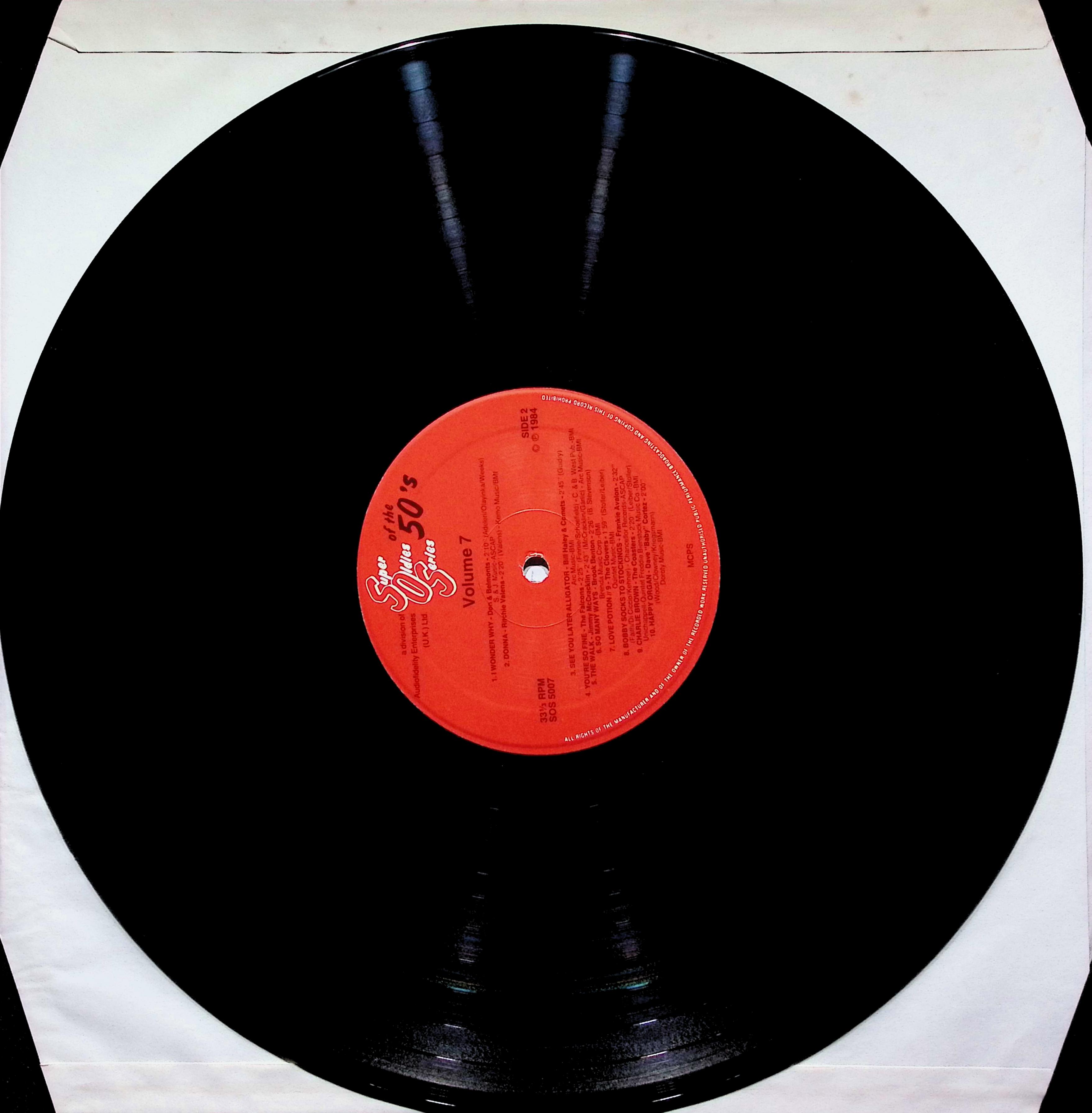 Various Artists Super Oldies Of The 50s Vol 7 1984 K-Tel SOS-5007 LP — image 5