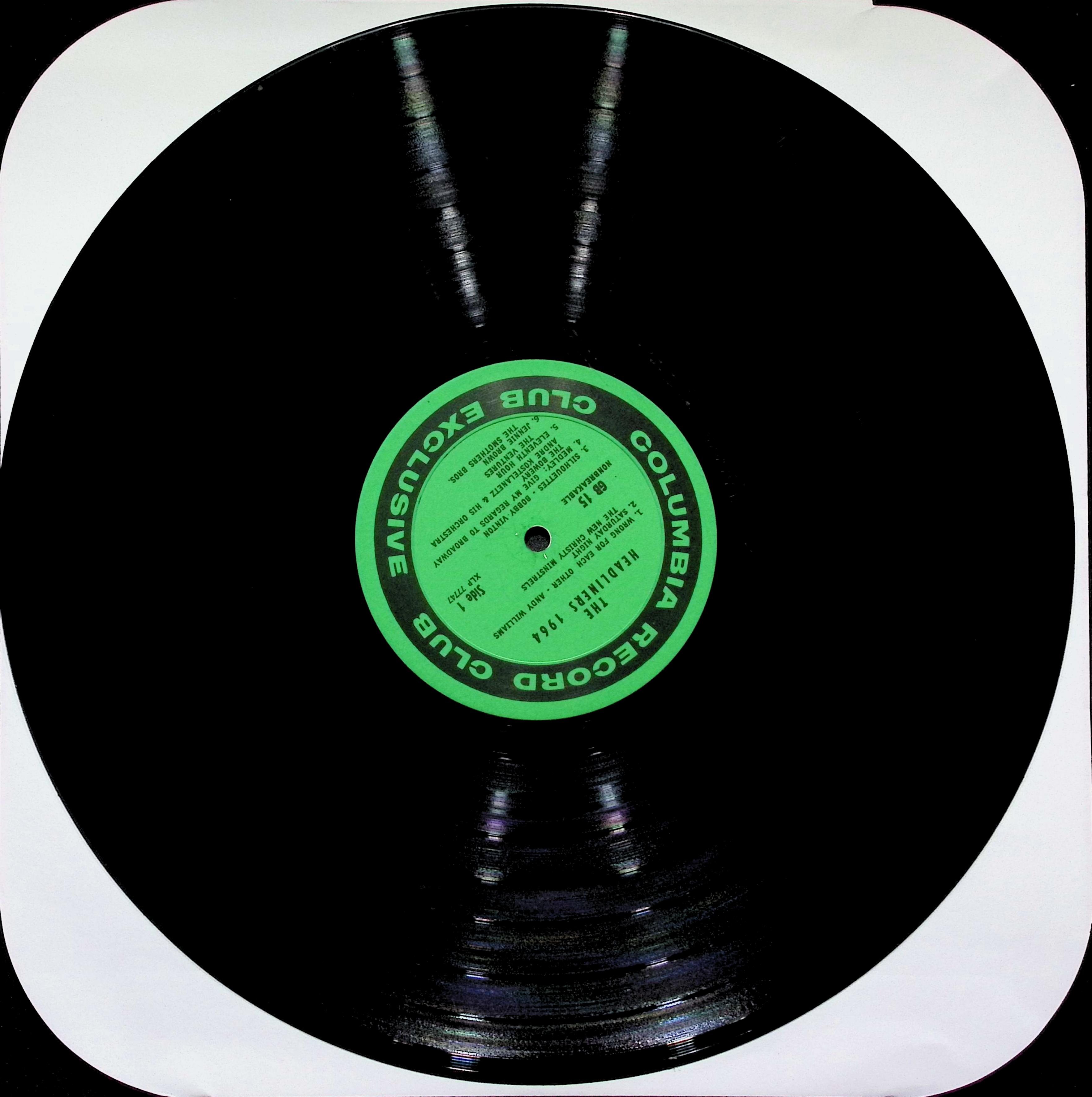 Various Artists The Headliners 64 1964 Columbia Record Club GB-15 LP — image 5