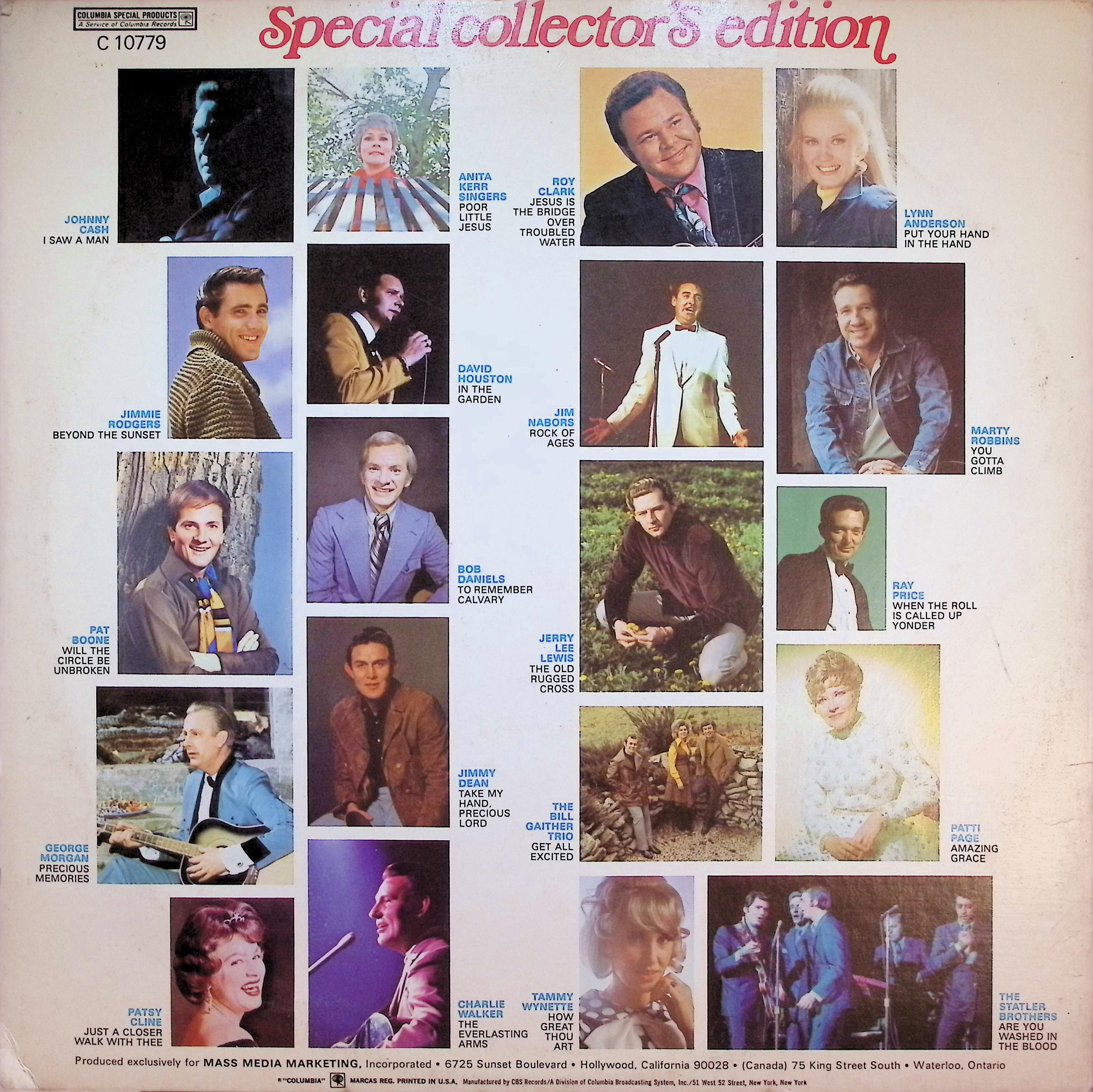 Various Artists Hymns of Gold 1977 C-10779 Gospel LP — image 2