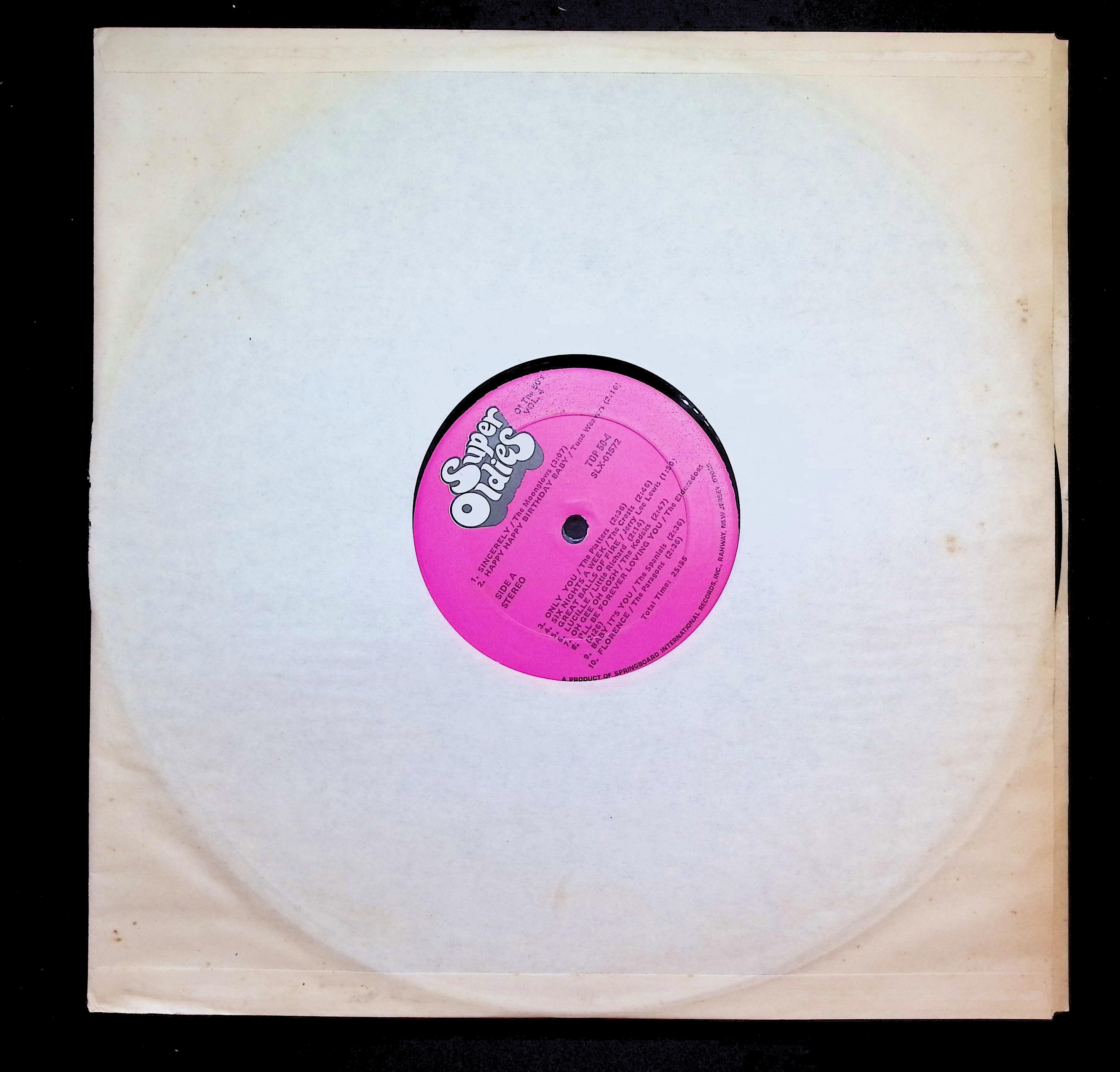 Various Artists Super Oldies of the 50's Vol 4 1974 TOP 50-4 Rock LP — image 3