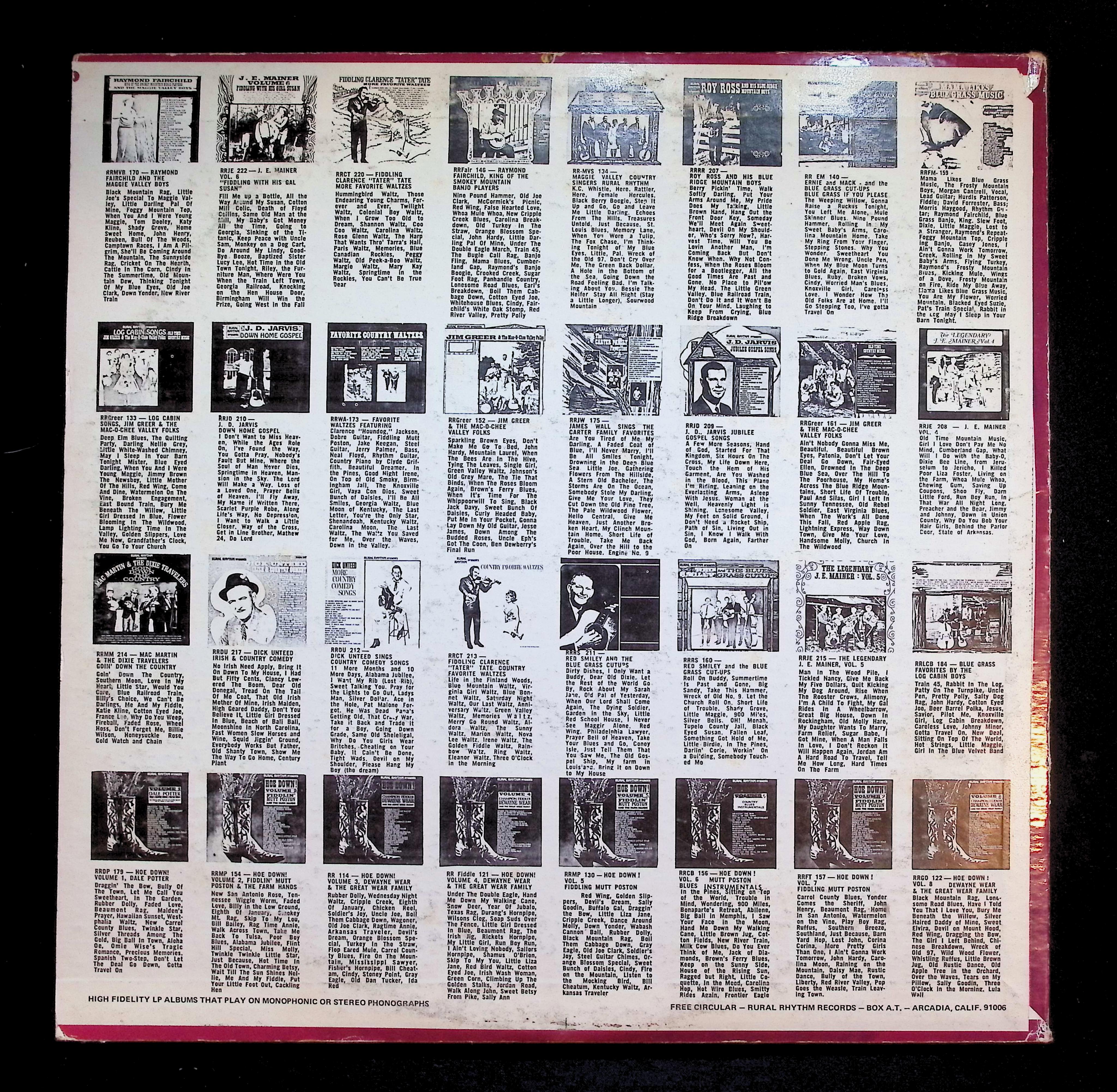 Dale Potter Hoe Down Volume 1 1960s RRDP-179 Country LP — image 2