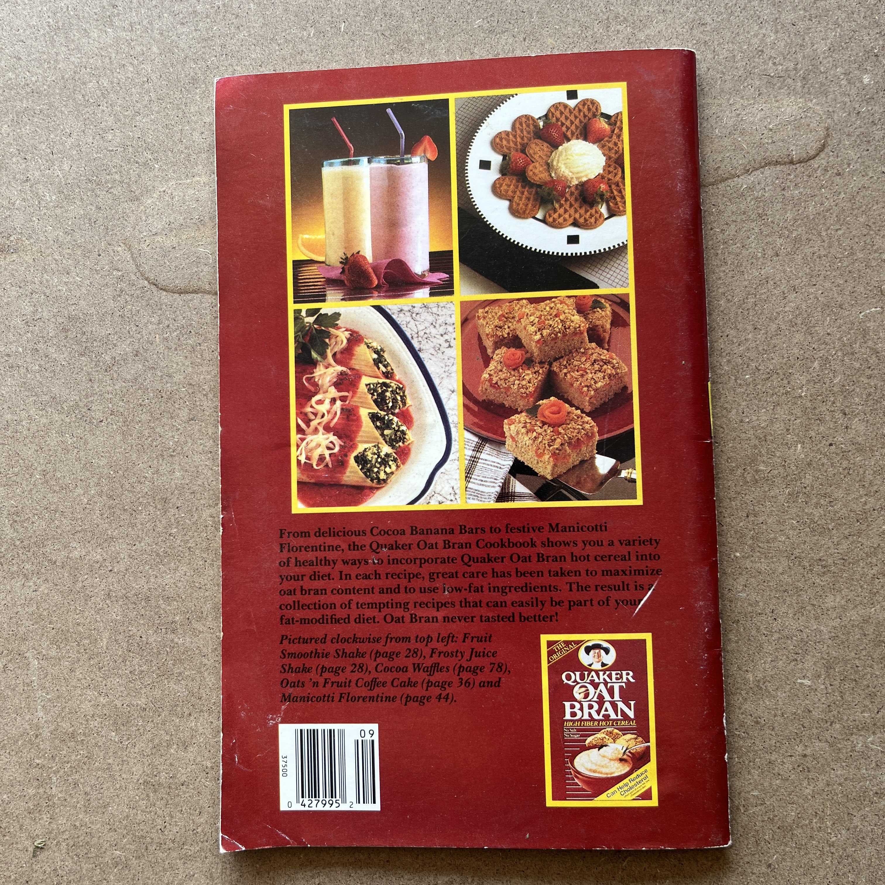 Quaker Oat Bran Hot Cereal Cookbook Vintage Book 1989 — image 5