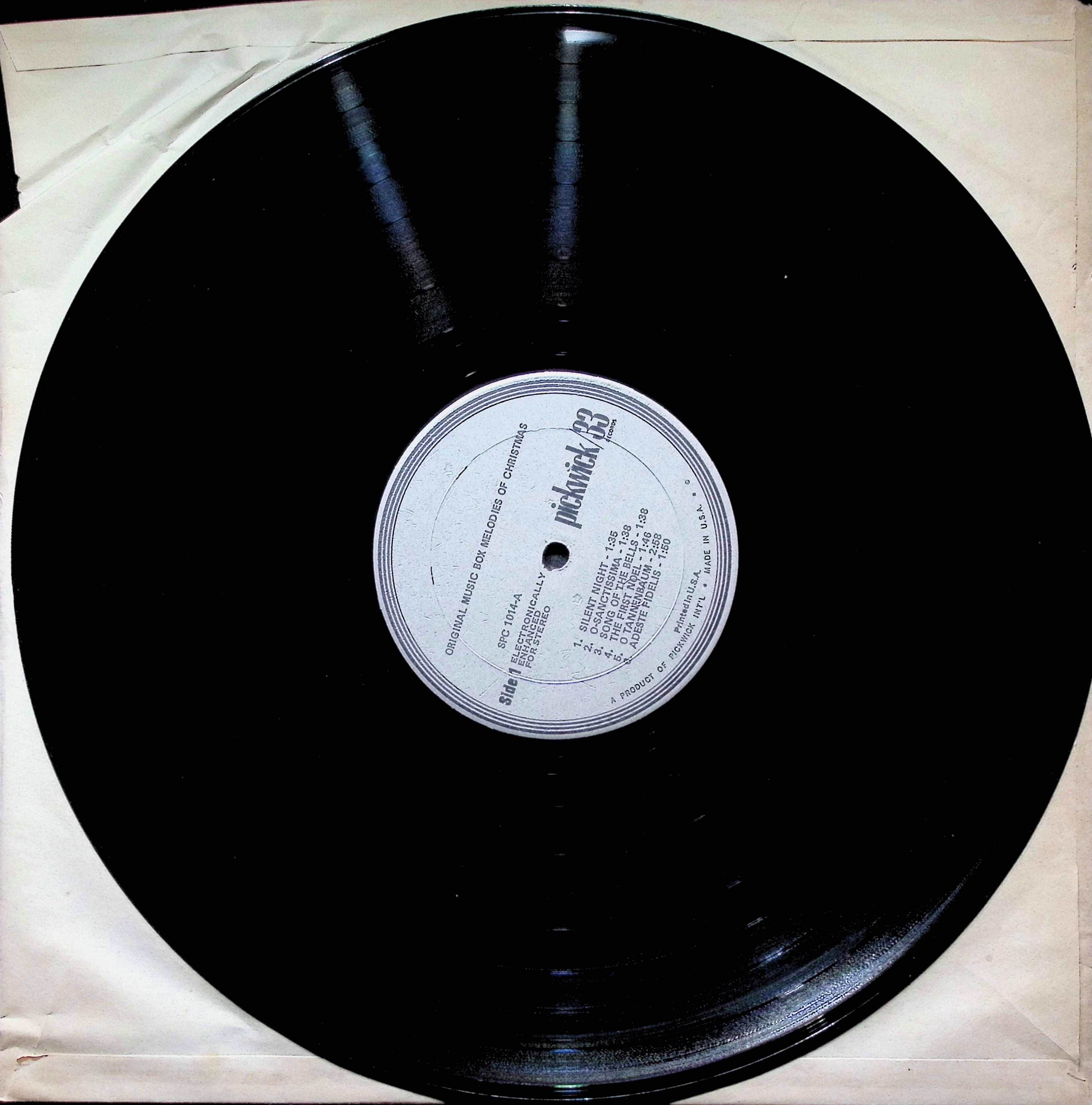 No Artist - Original Music Box Melodies Of Christmas LP — image 4