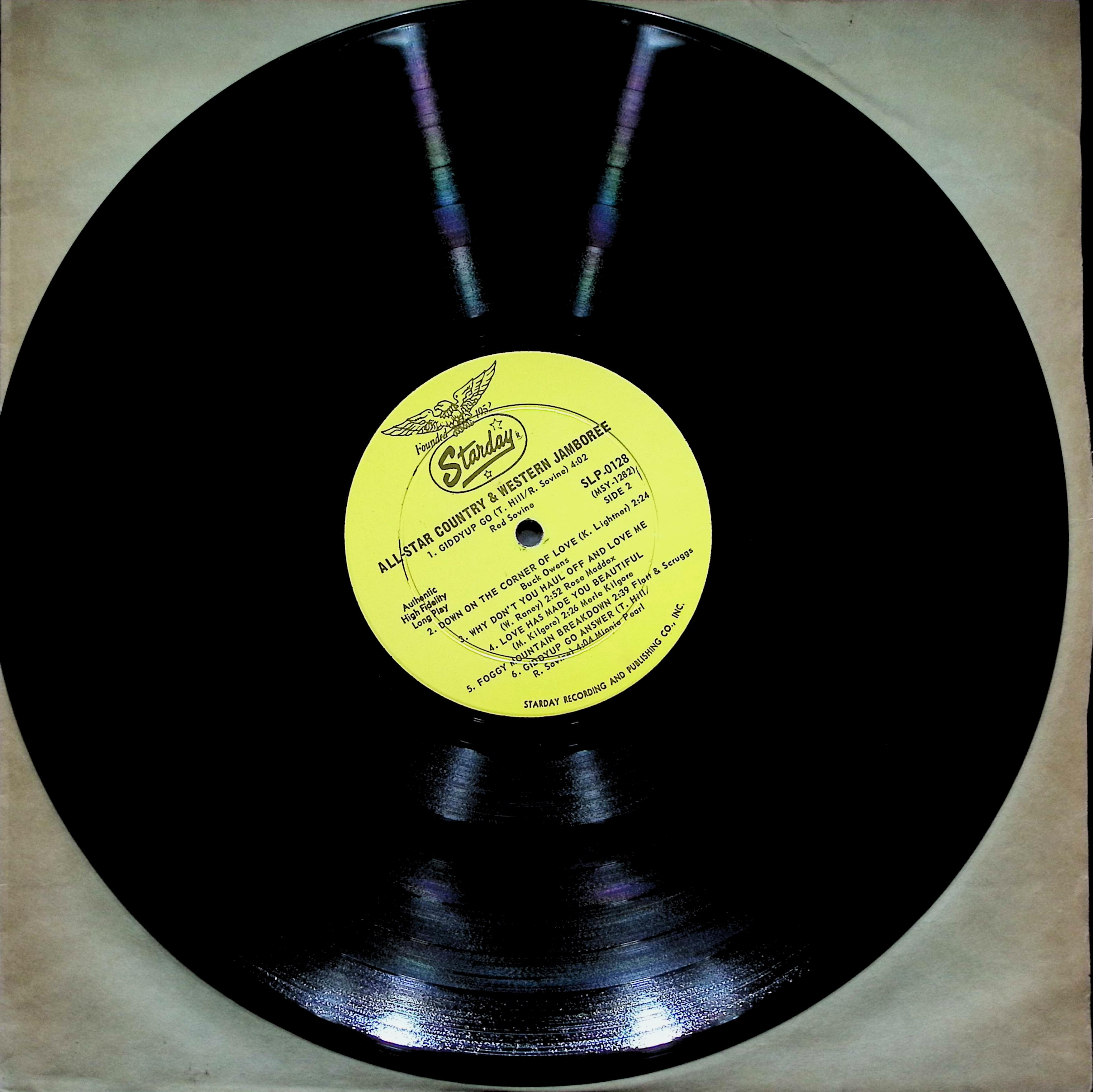 Various - All-Star Country & Western Jamboree LP 1967 — image 3