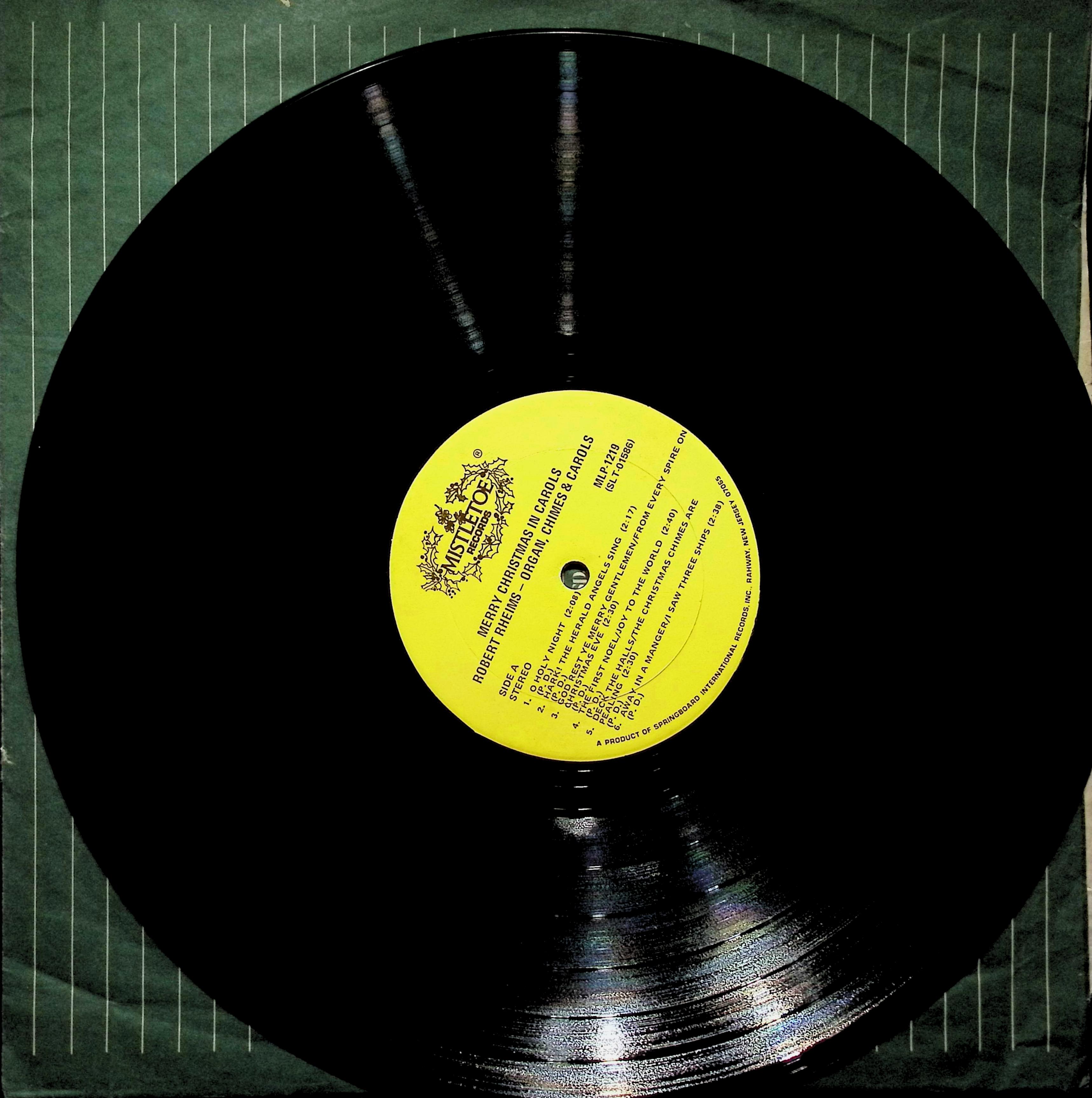 Robert Rheims Merry Christmas In Carols LP — image 4