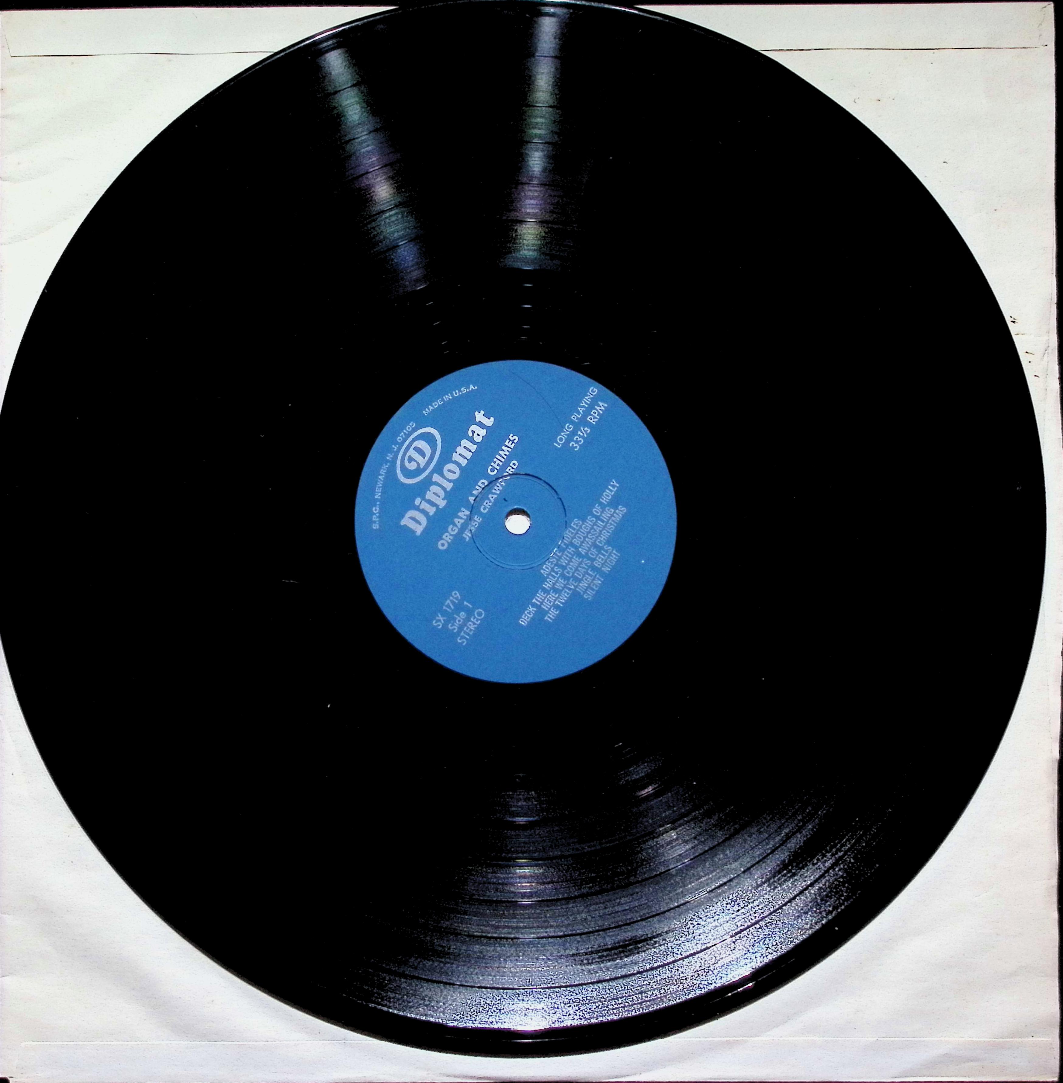 Jesse Crawford Christmas Organ And Chimes LP 1967 US Stereo Holiday — image 3