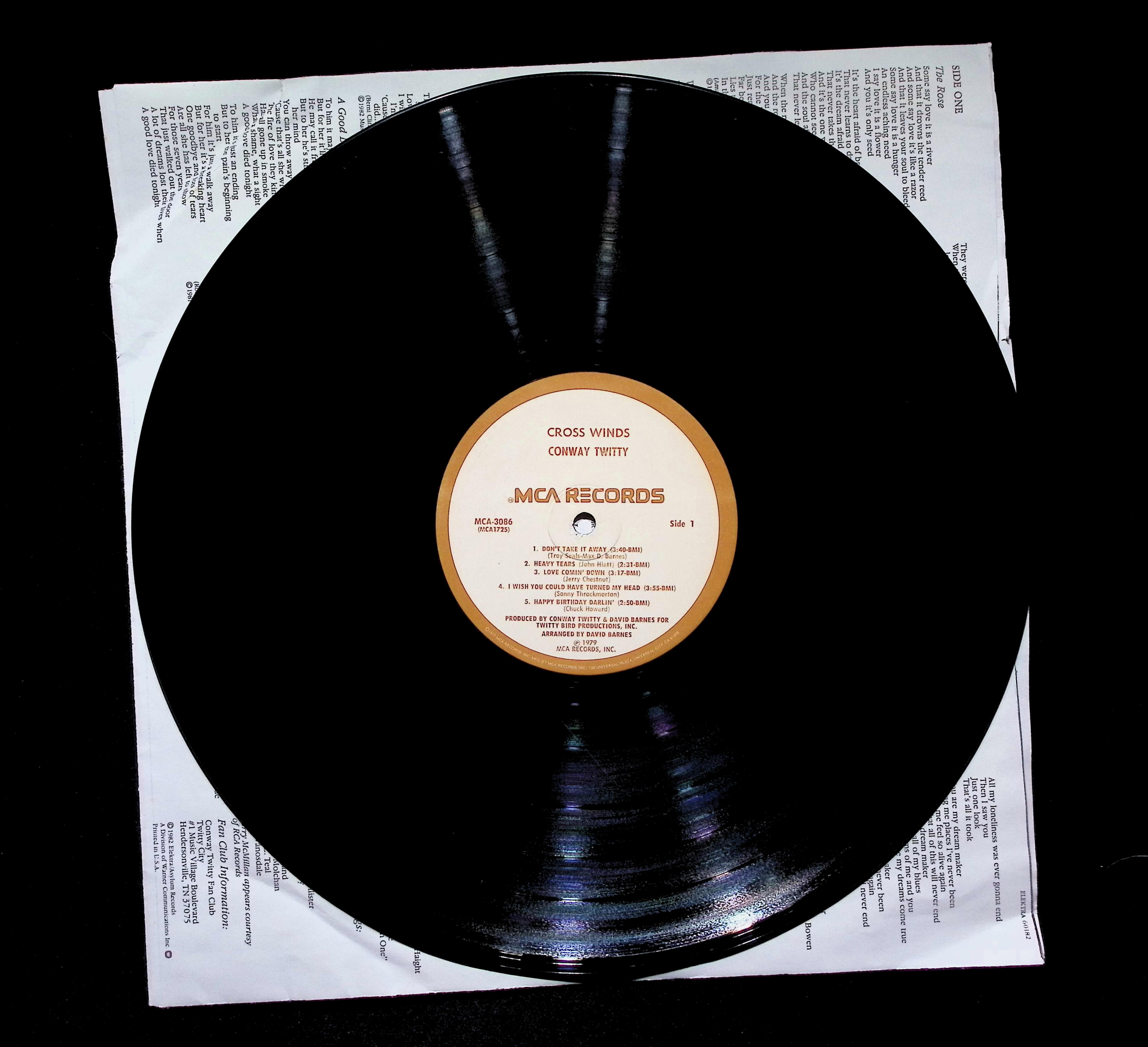 Conway Twitty Record Label - Vintage Craft Supply — image 4