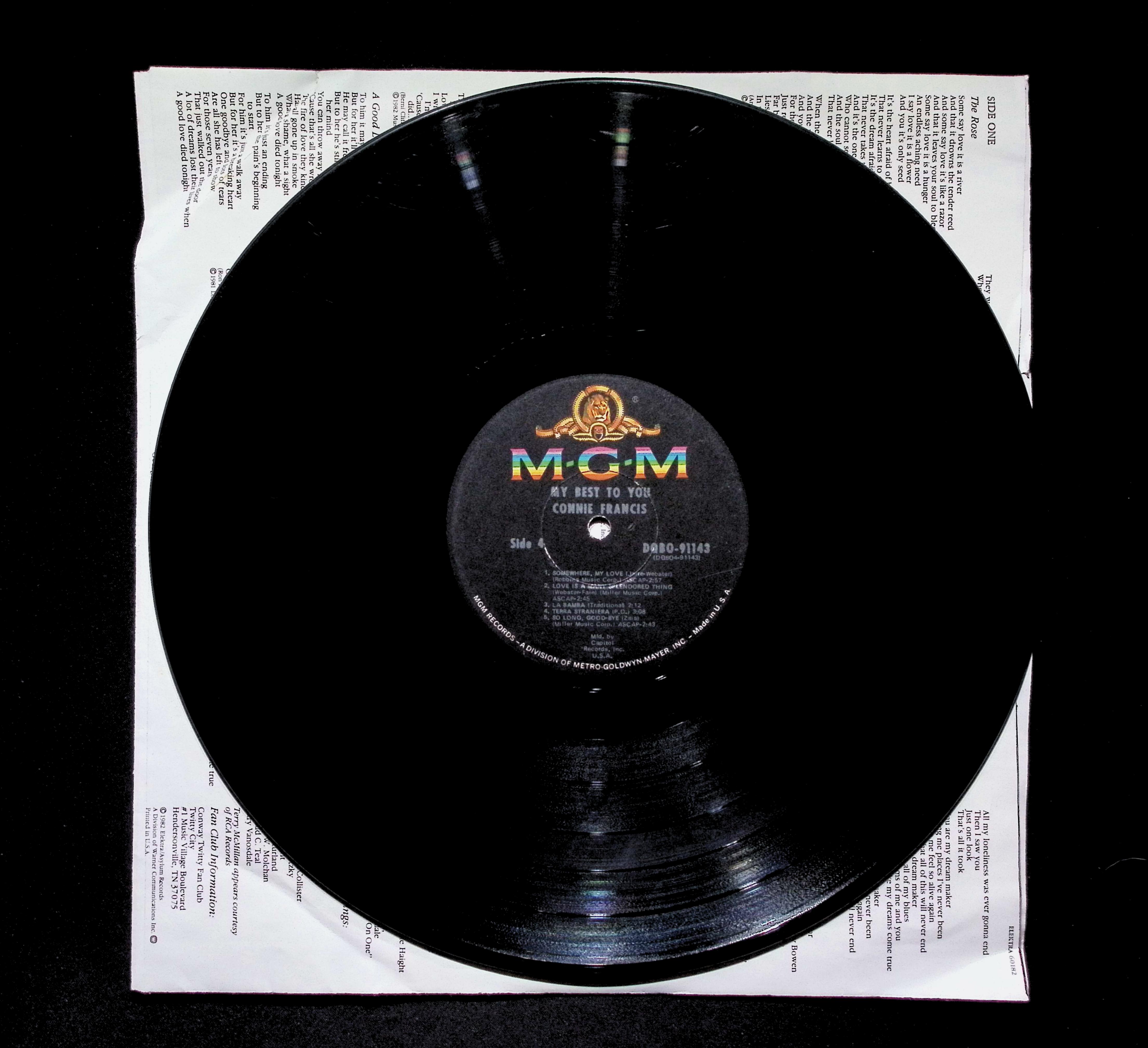 MGM Records Label - Connie Francis - Craft Supply — image 4
