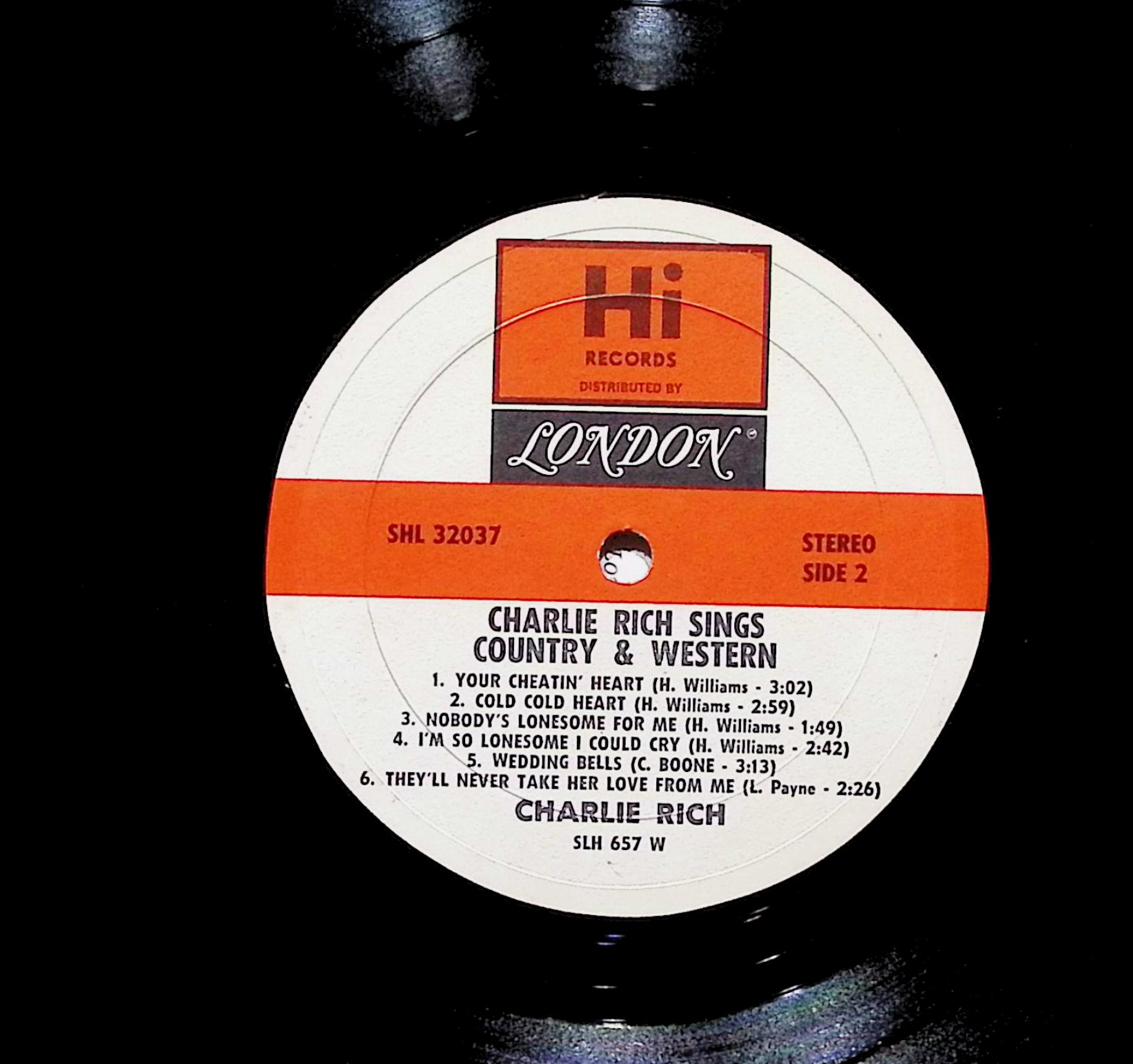 Charlie Rich Record Label - Decorative Craft Material — image 3