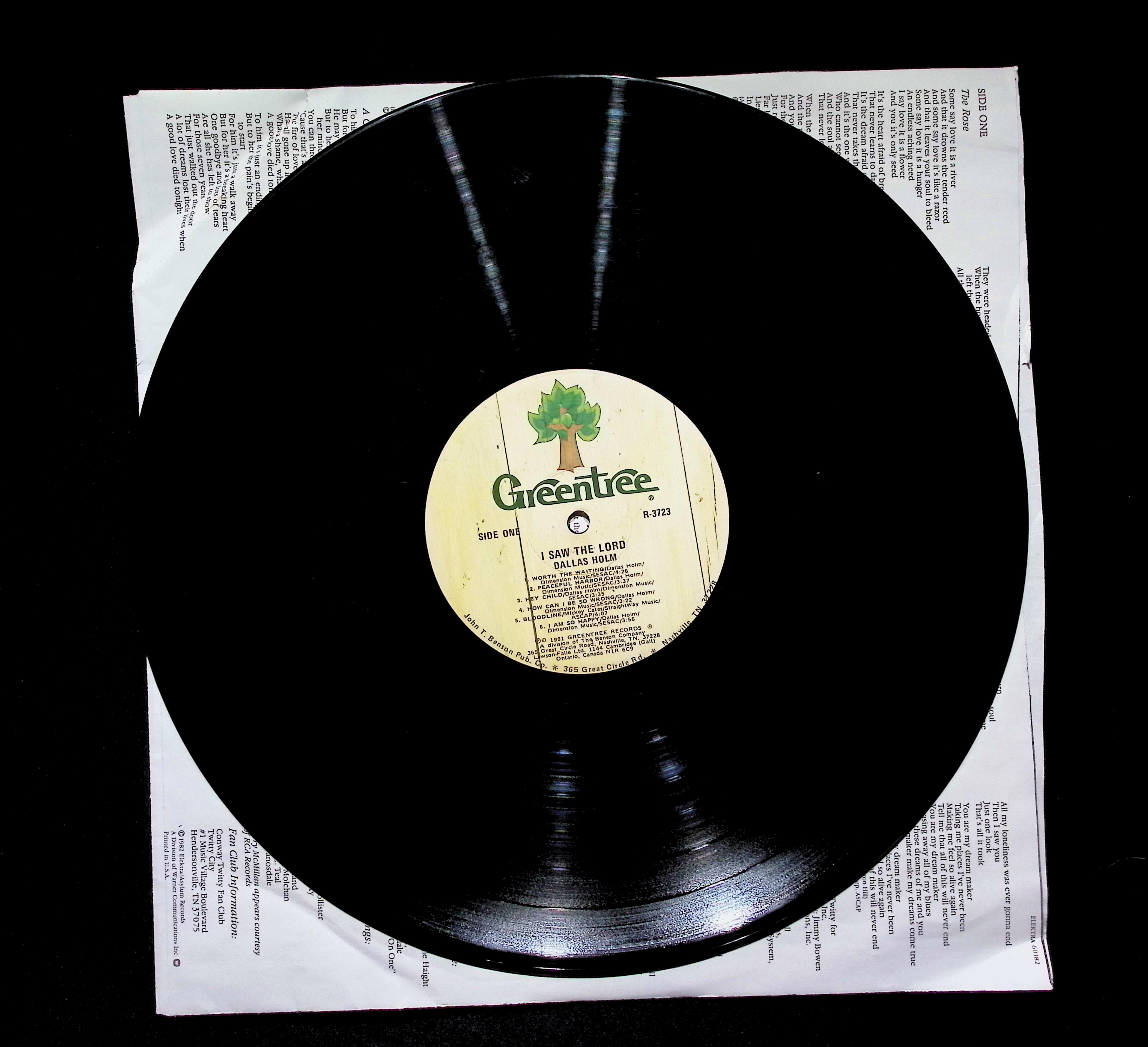 Greentree Records Label - Dallas Holm - Decorative Craft Material — image 4