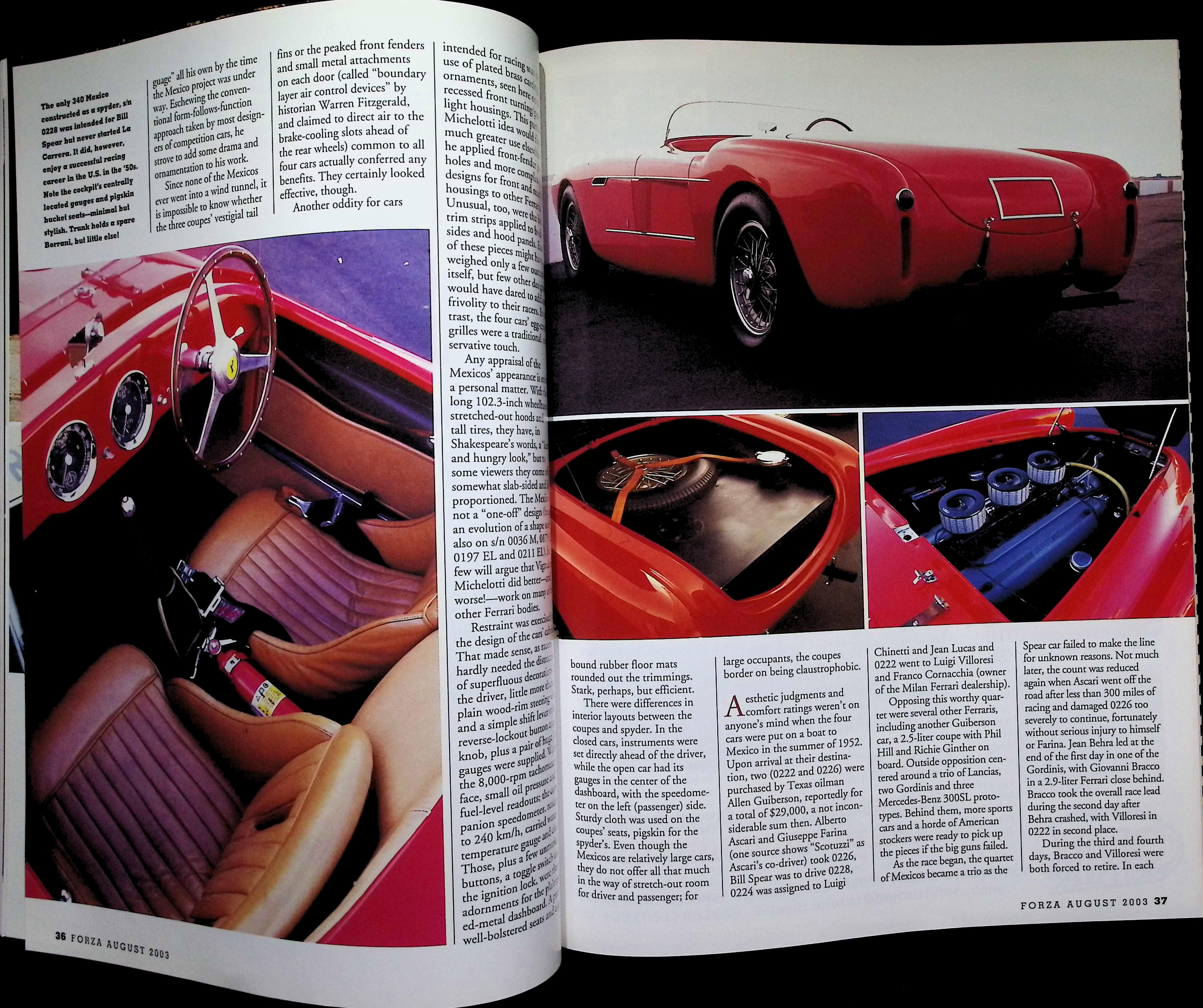 Ferrari Carrera Panamericana Cover-No. 47, August 2003 — image 2