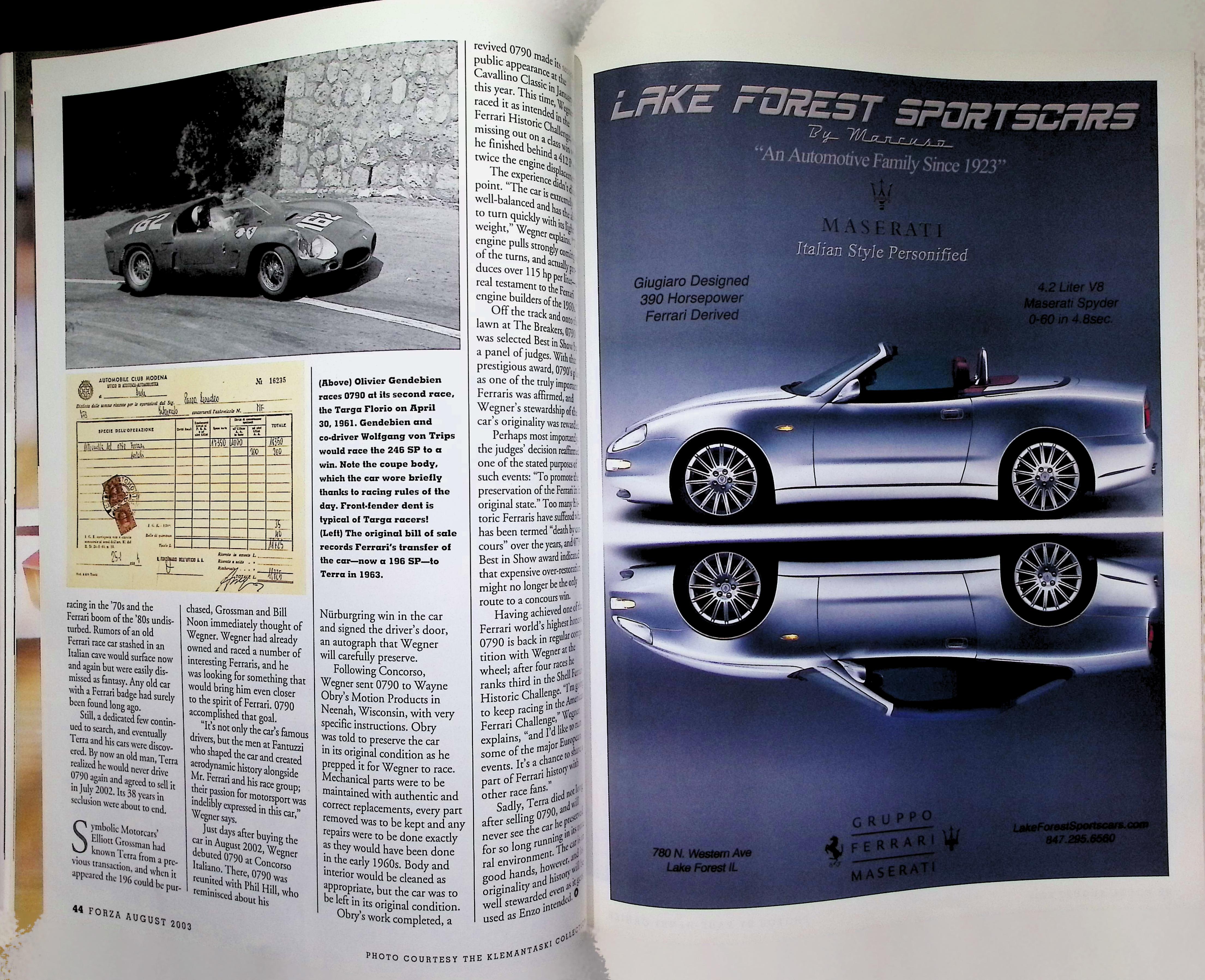 Ferrari Carrera Panamericana Cover-No. 47, August 2003 — image 4