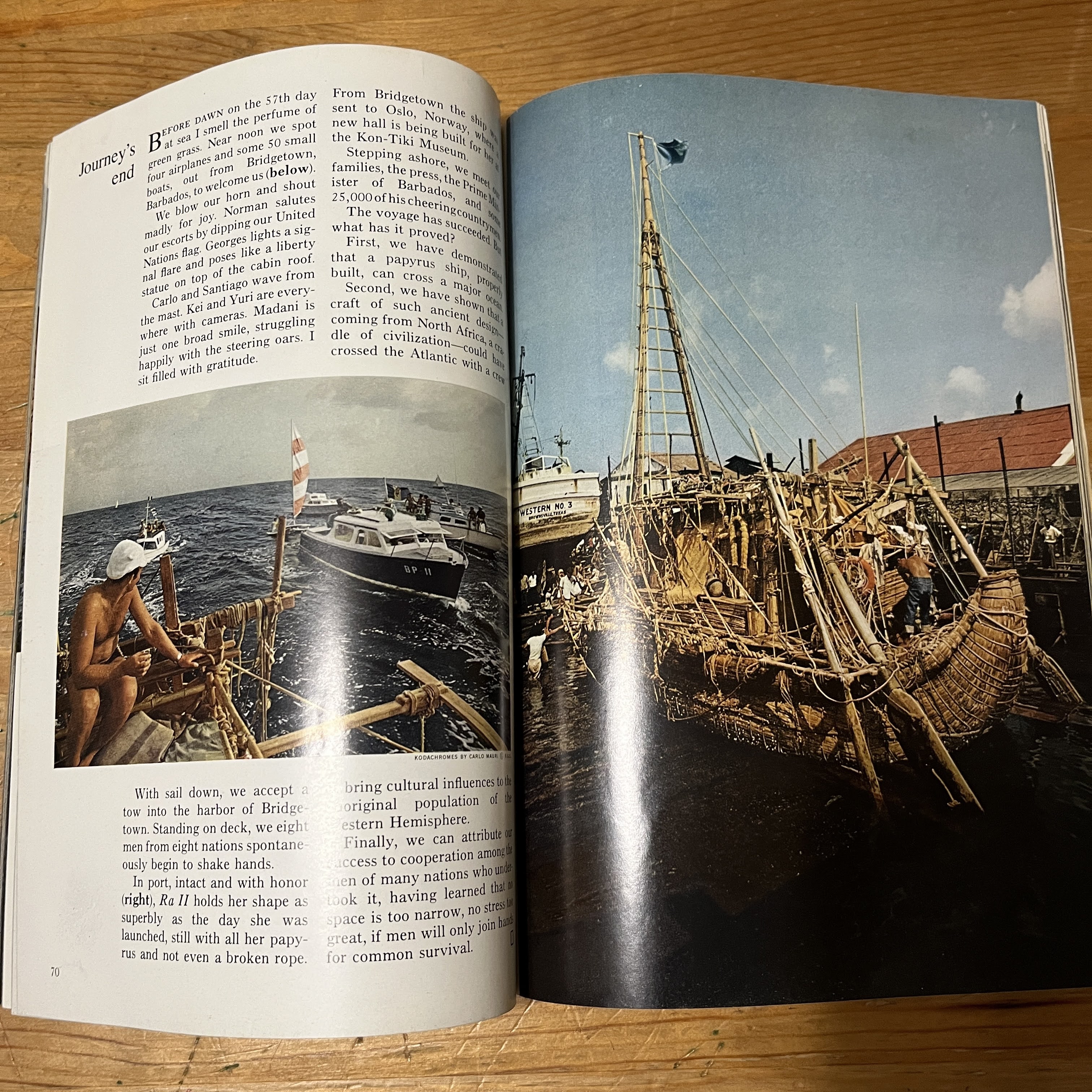 Magazine, January 1971 - Thor Heyerdahl's Voyage of Ra II — image 3
