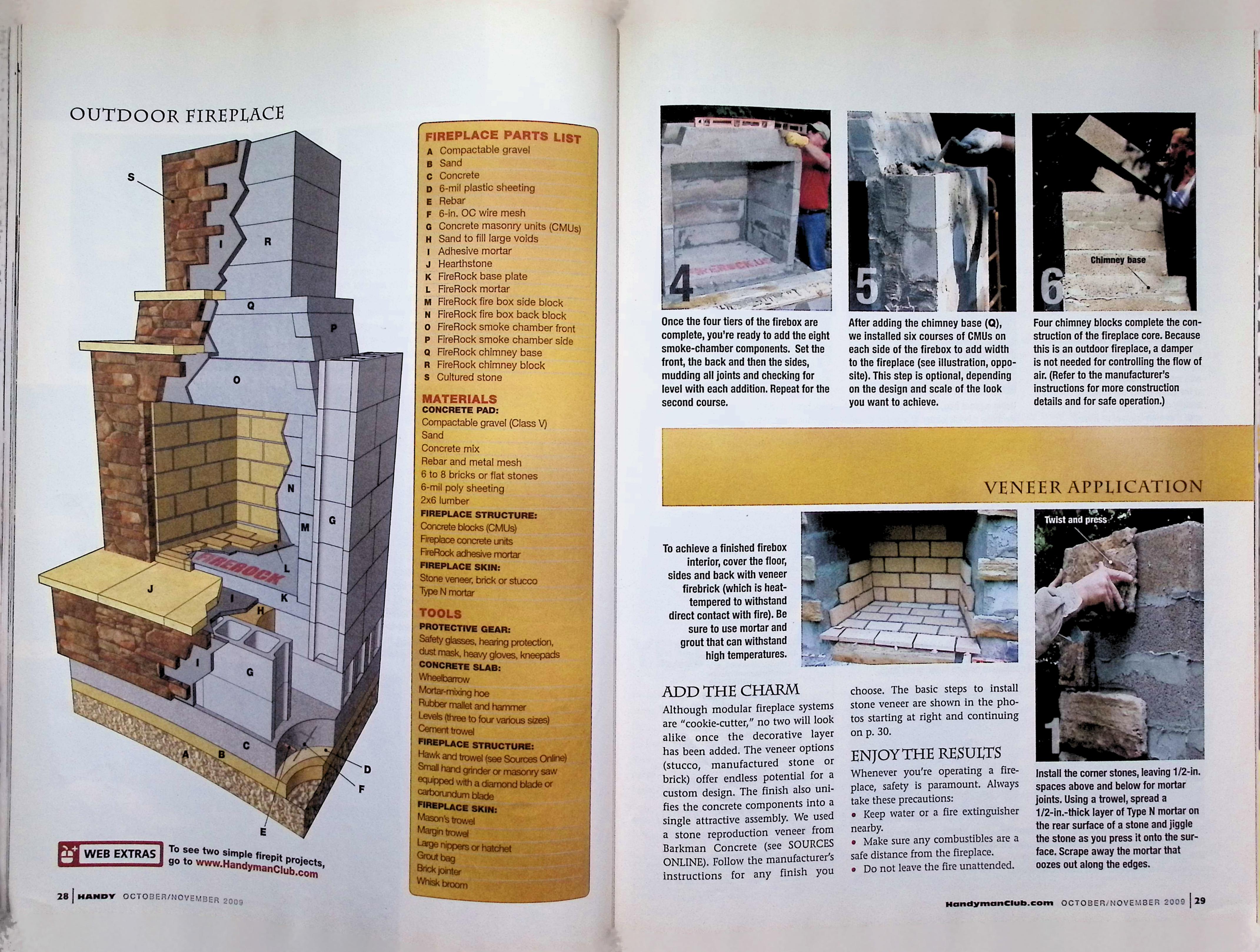 Handy Magazine Backyard Fireplace Oct/Nov 2009 — image 2