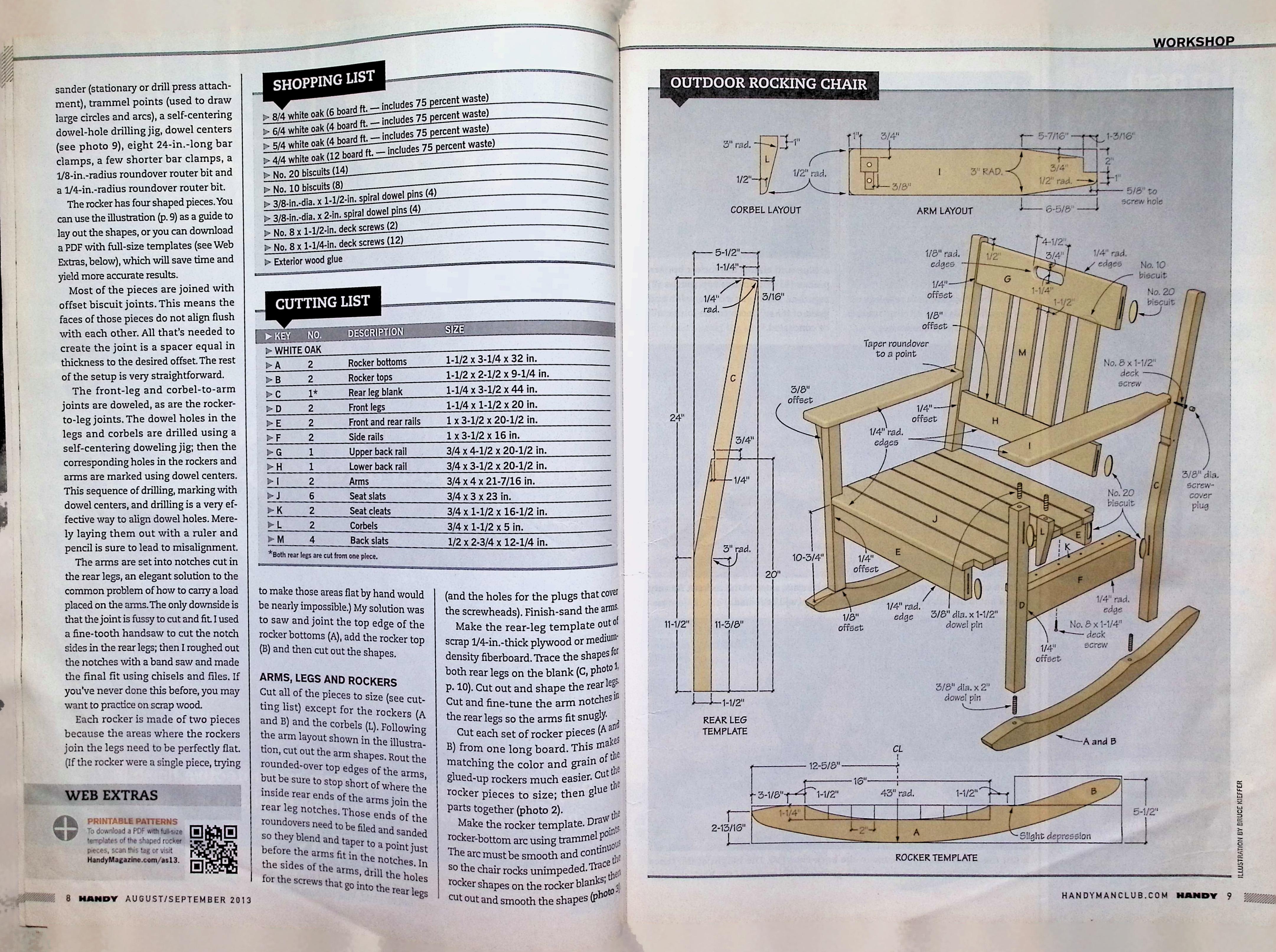 Handy Magazine Aug/Sep 2013 Arbor Bench Plans — image 2