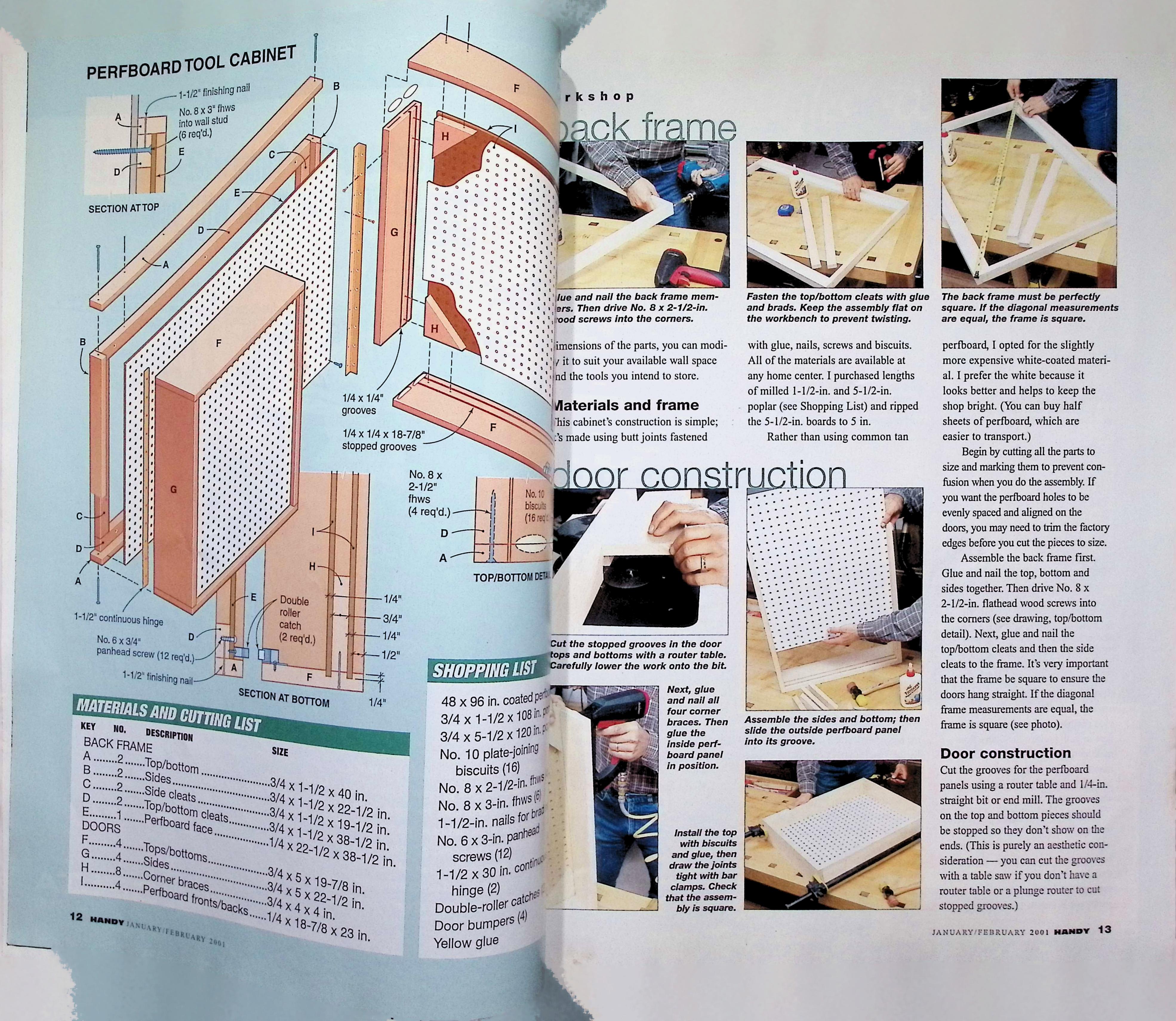 Handy Magazine Jan/Feb 2001 Ceiling Framing Cover — image 2