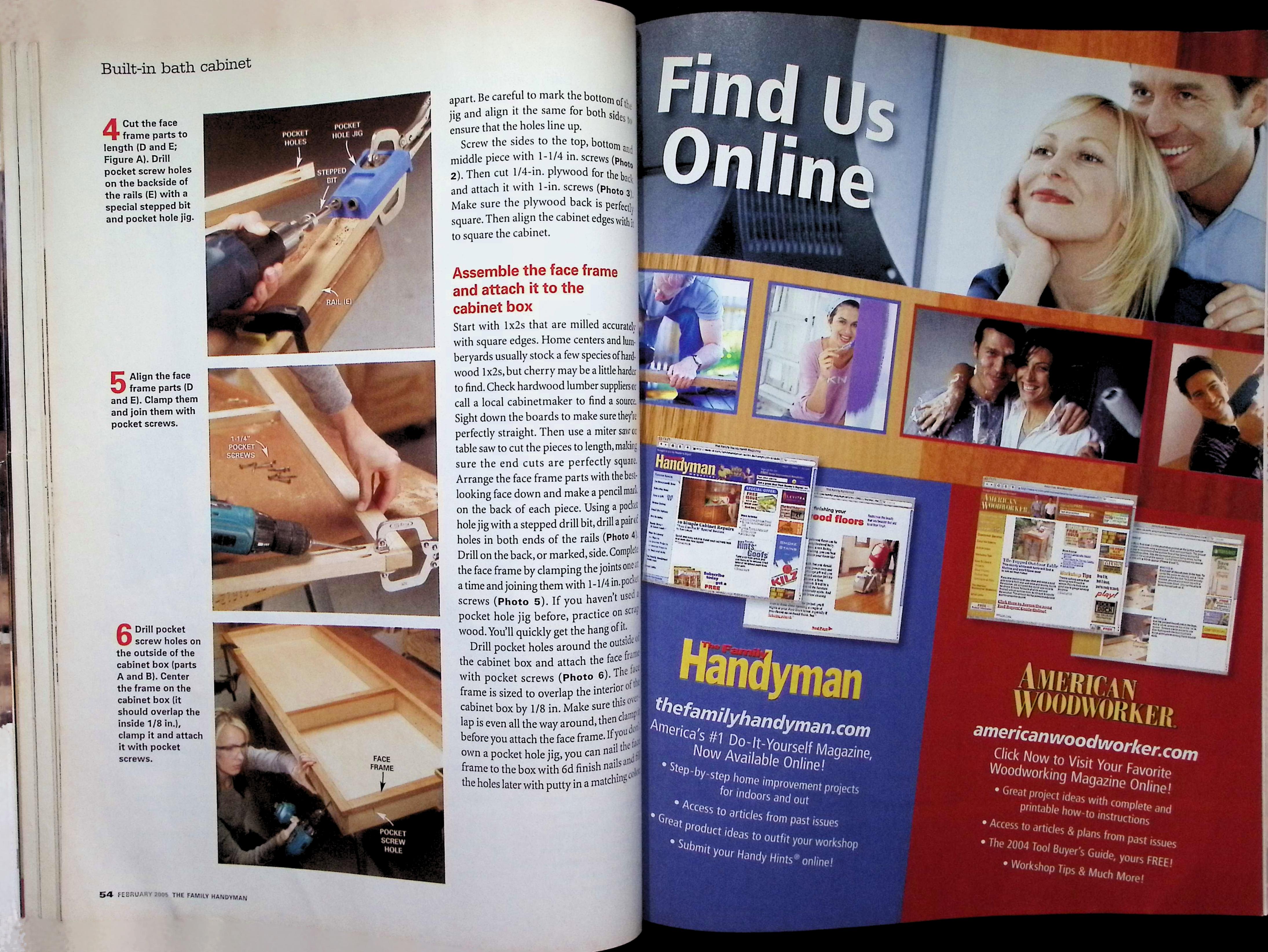 Family Handyman Magazine Feb 2005 Home Organization — image 3