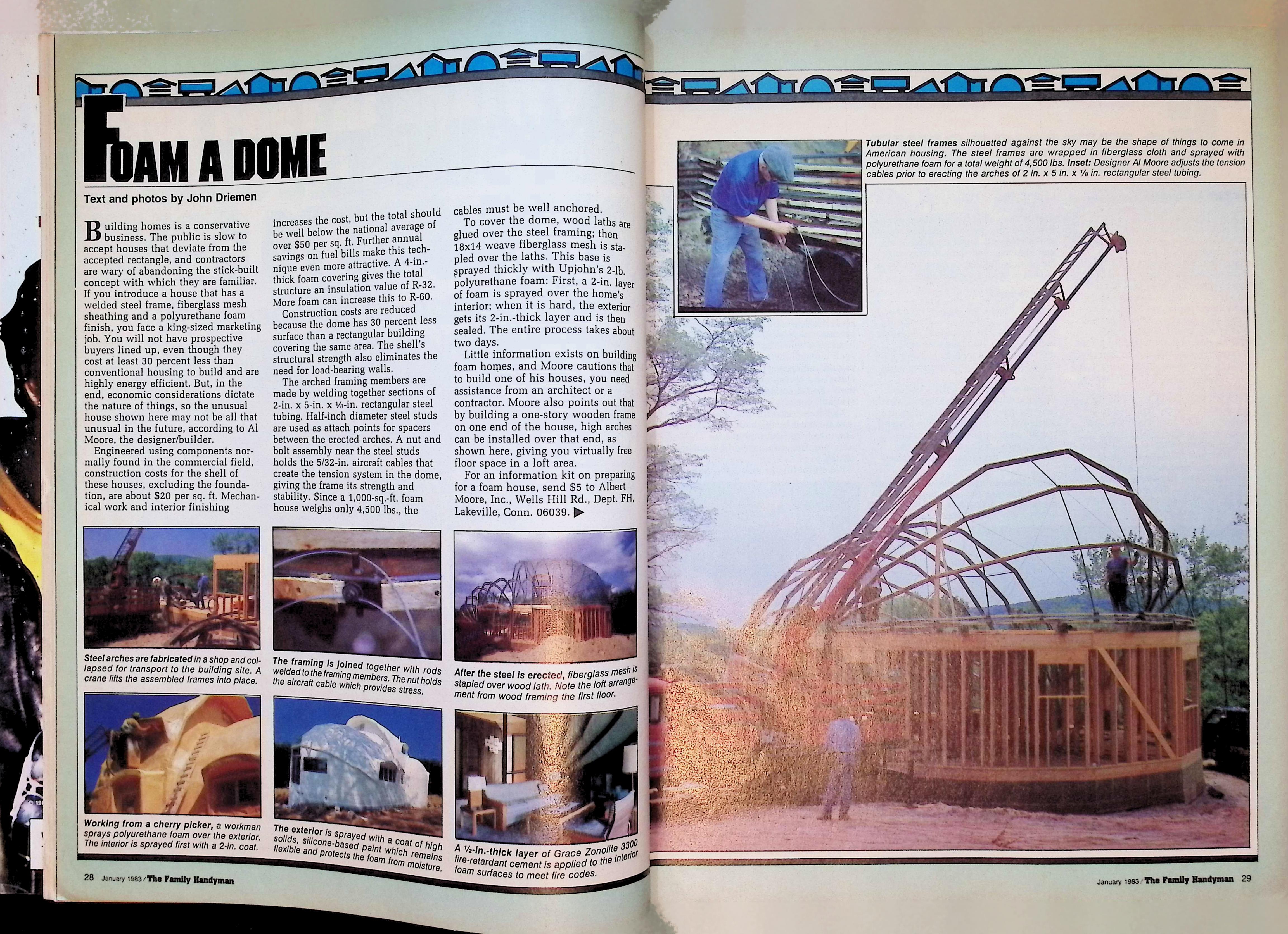 The Family Handyman Jan 1983 Foam Construction House — image 4