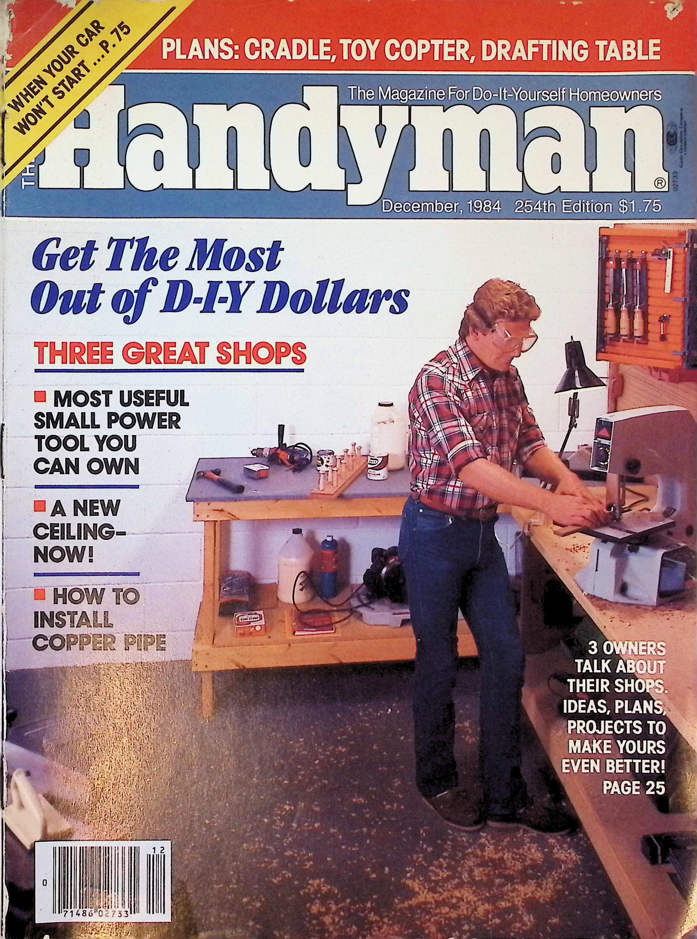 The Handyman Magazine Dec 1984 Home Workshop DIY