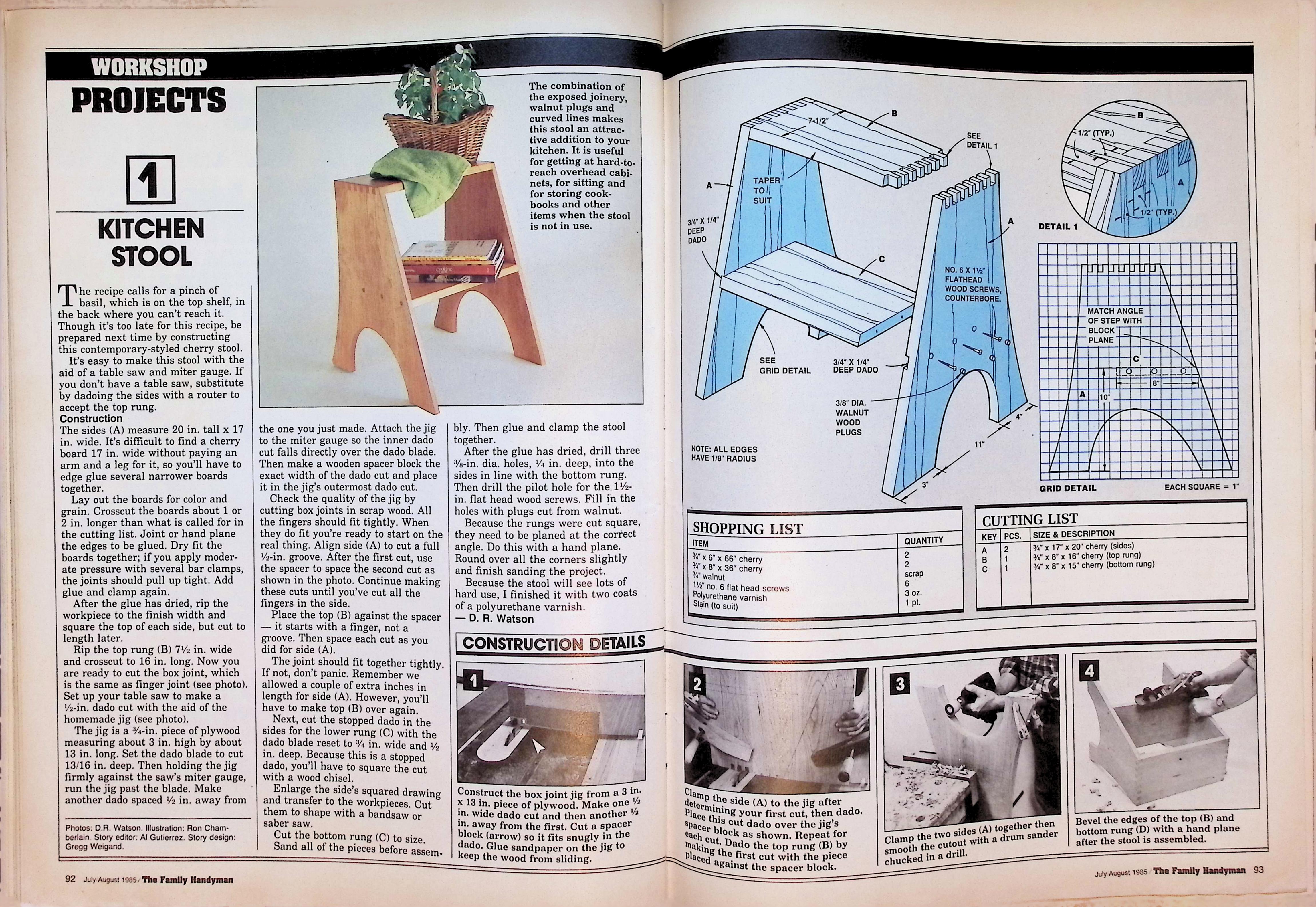 Handyman Magazine Kitchen Ideas July/August 1985 — image 3