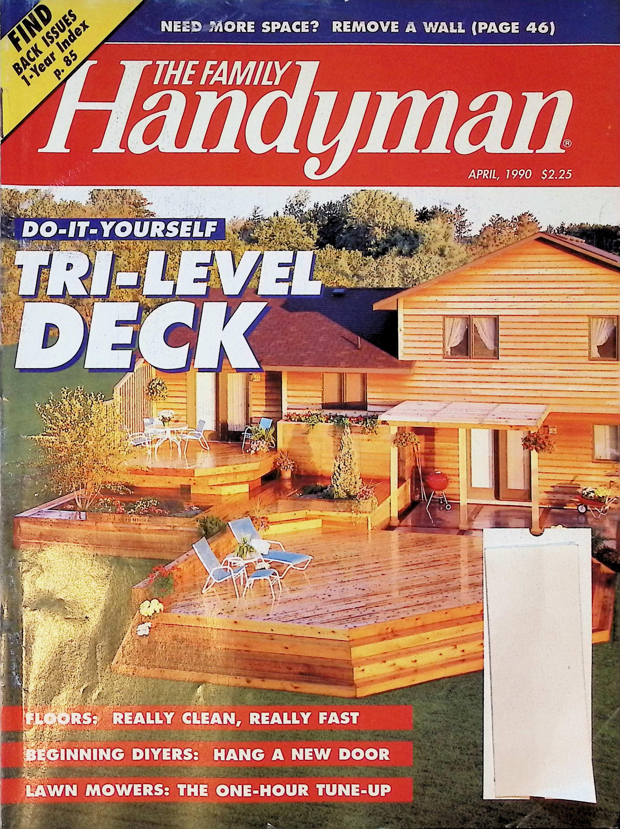 The Family Handyman Magazine, Tri-Level Deck, Apr 1990