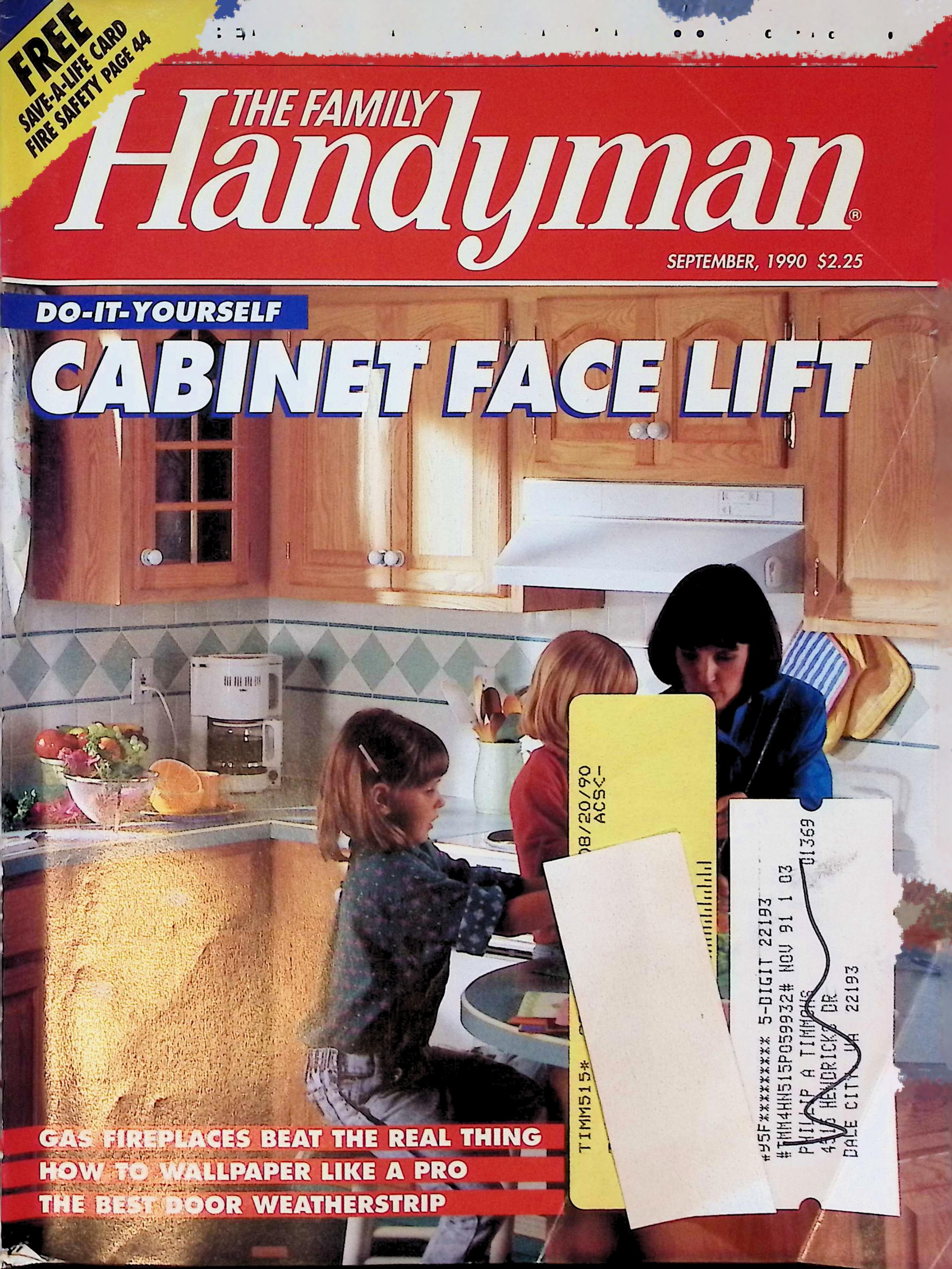 The Family Handyman Cabinet Face Lift Sept 1990
