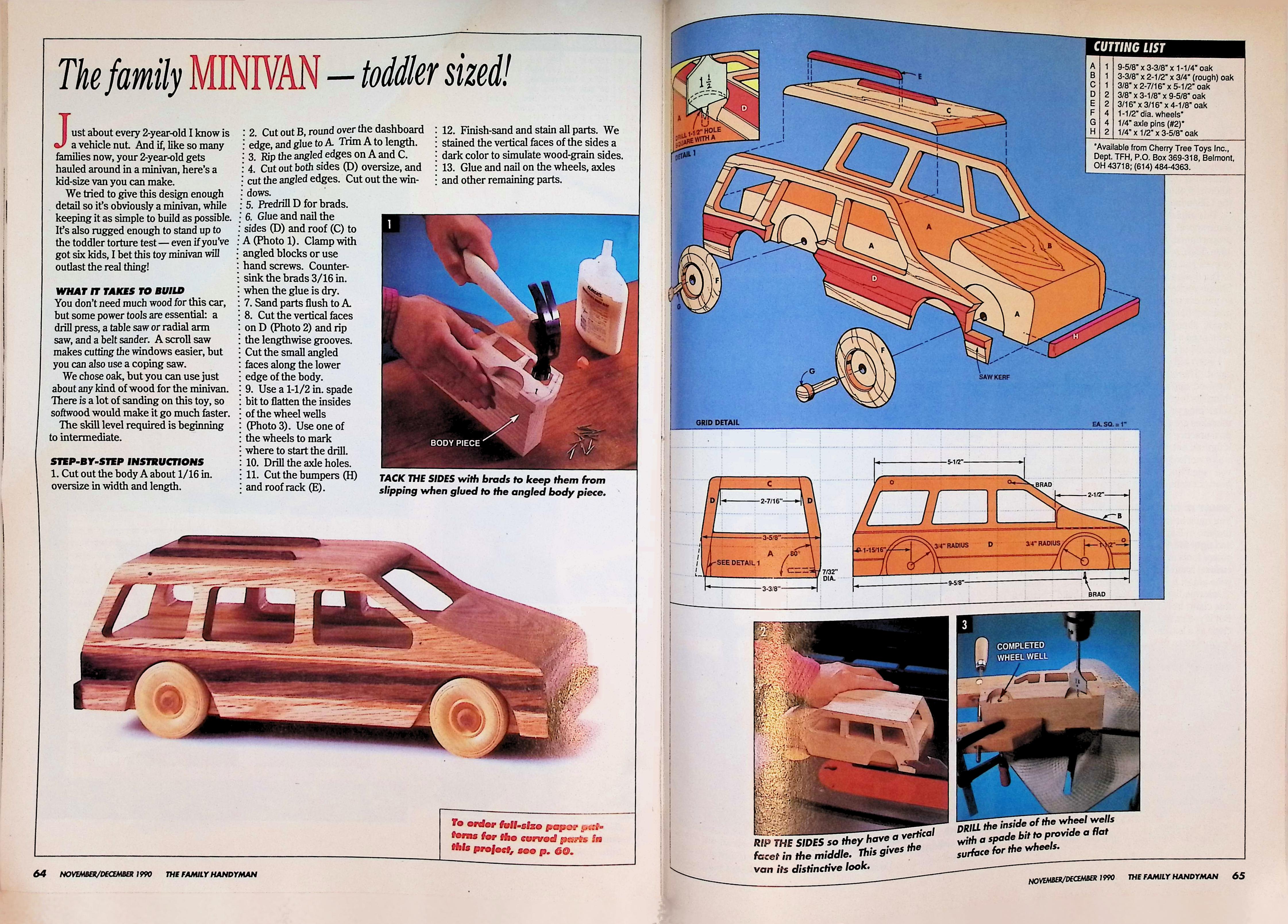 The Family Handyman Nov/Dec 1990 Wood Ceiling Project — image 2