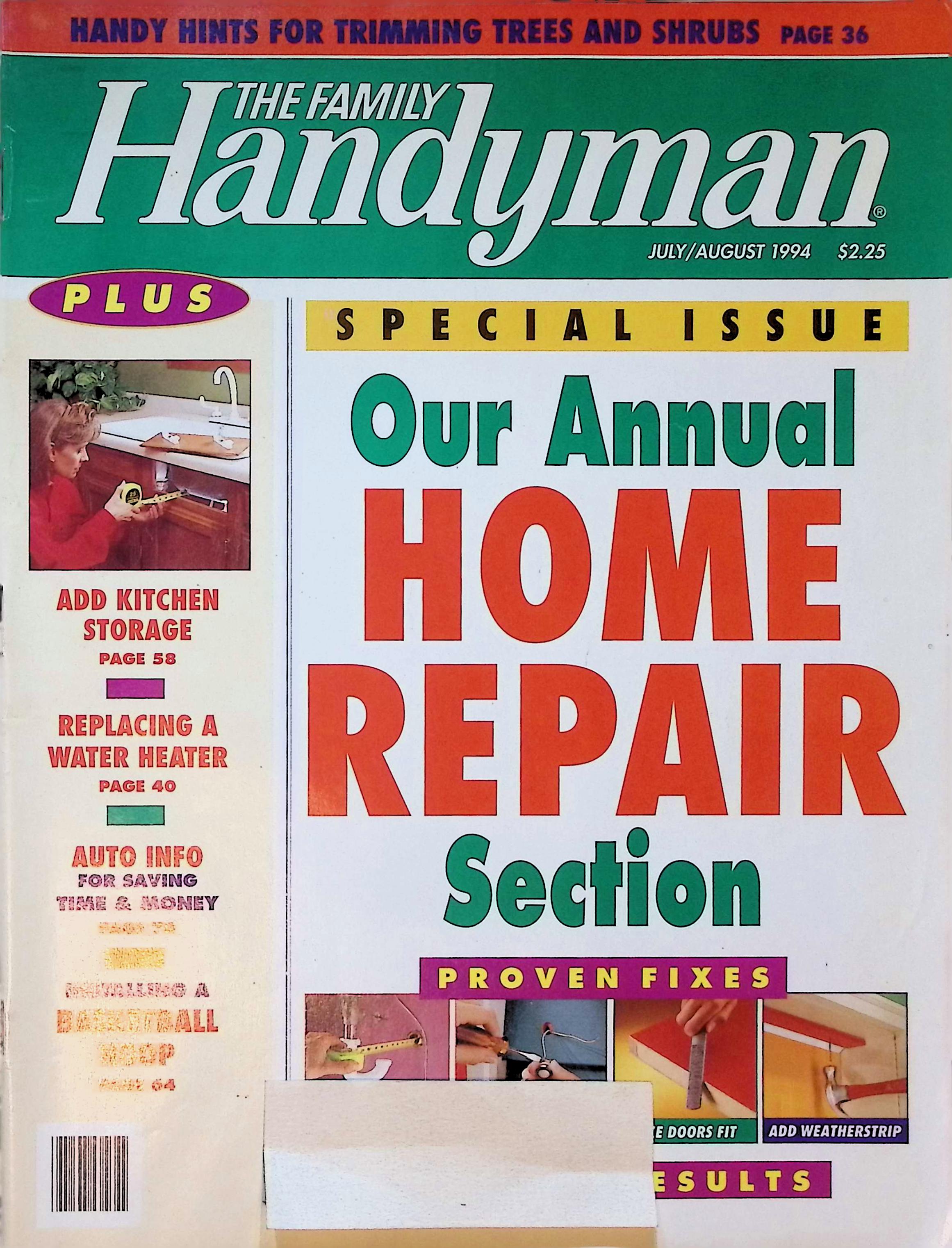 Family Handyman Magazine Home Repair Issue July 1994