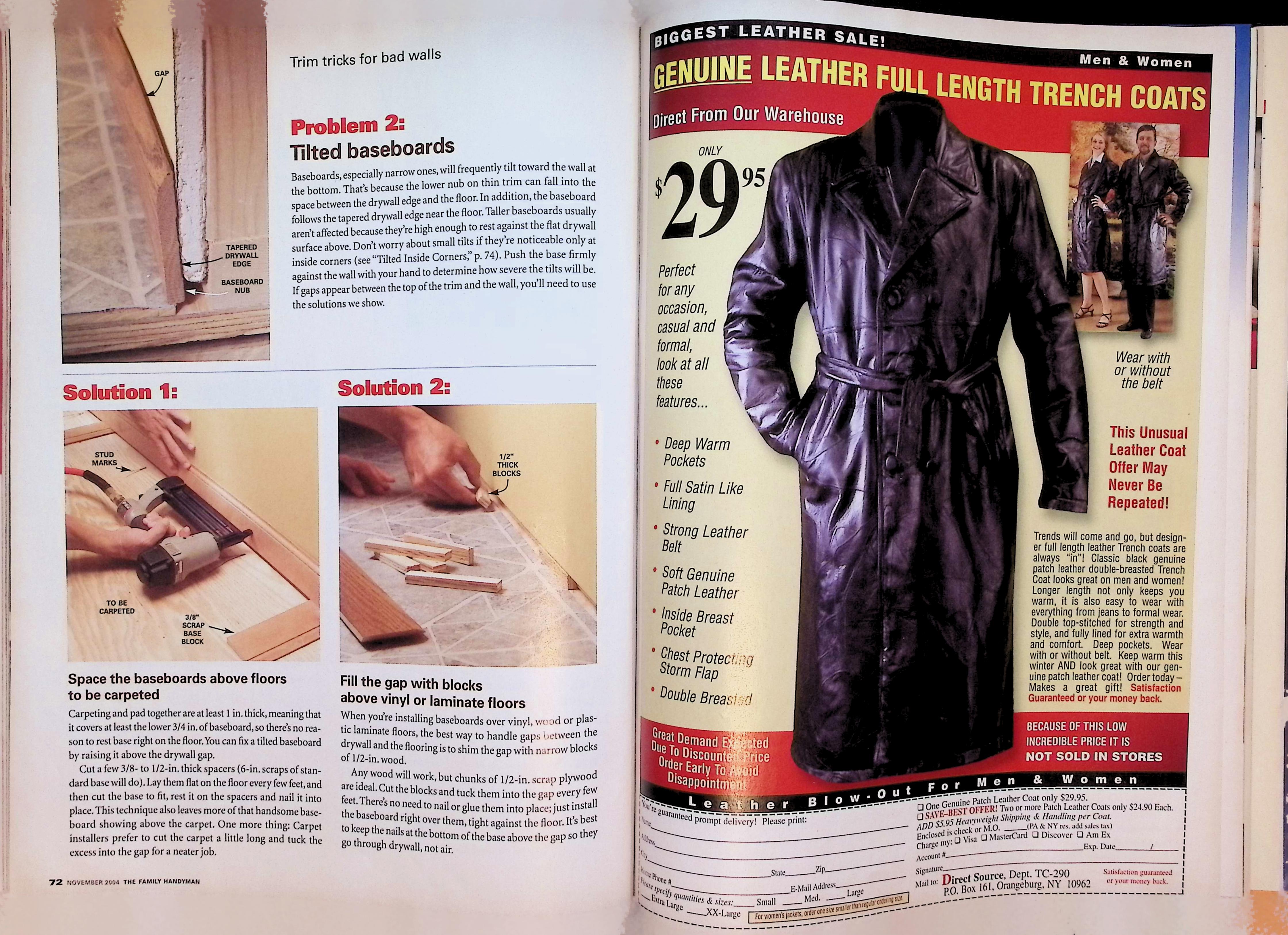 The Family Handyman Magazine Nov 2004 Fabulous Trim — image 4