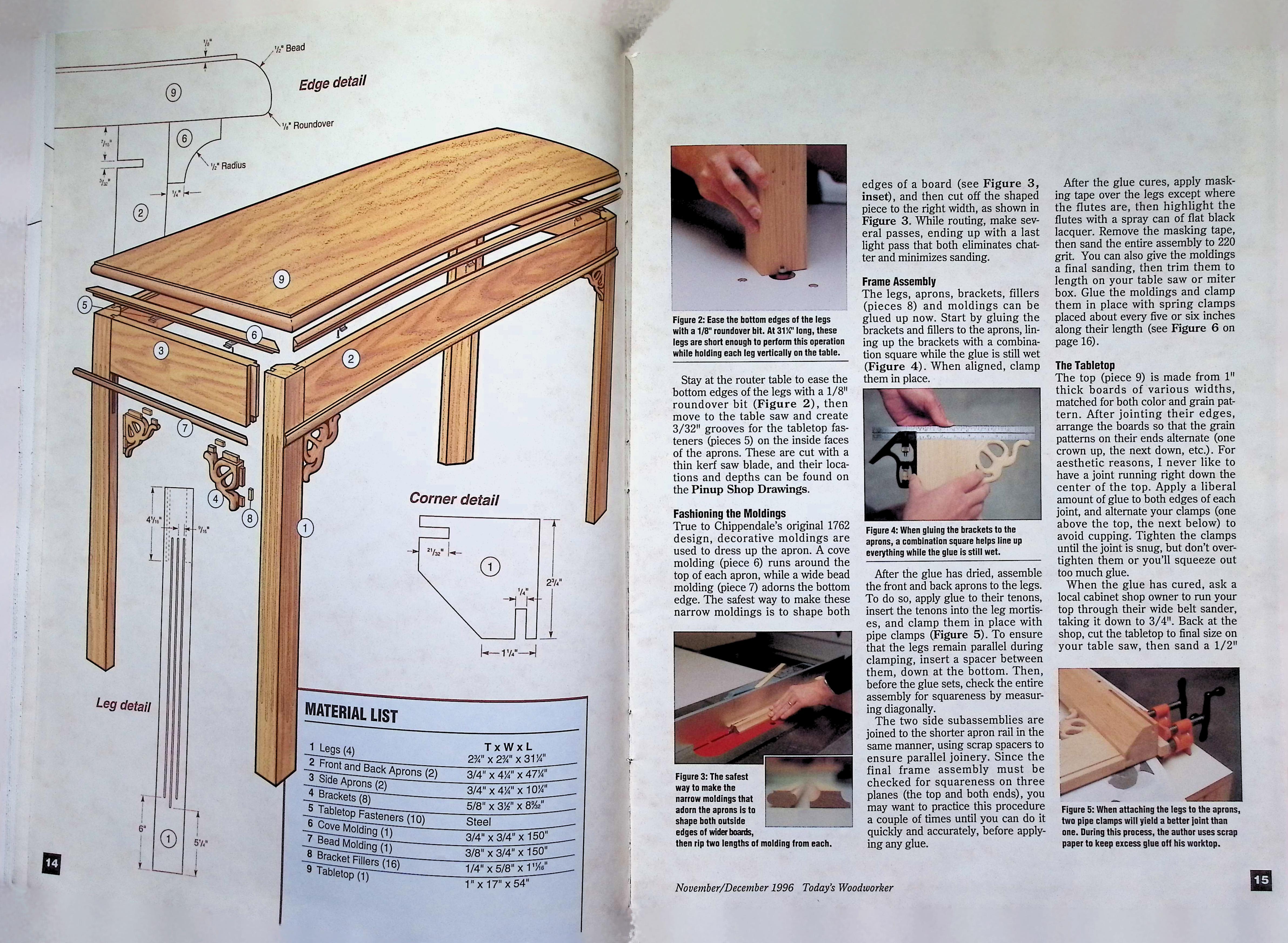 Today's Woodworker Magazine Chessboard Project, Issue 48 — image 3