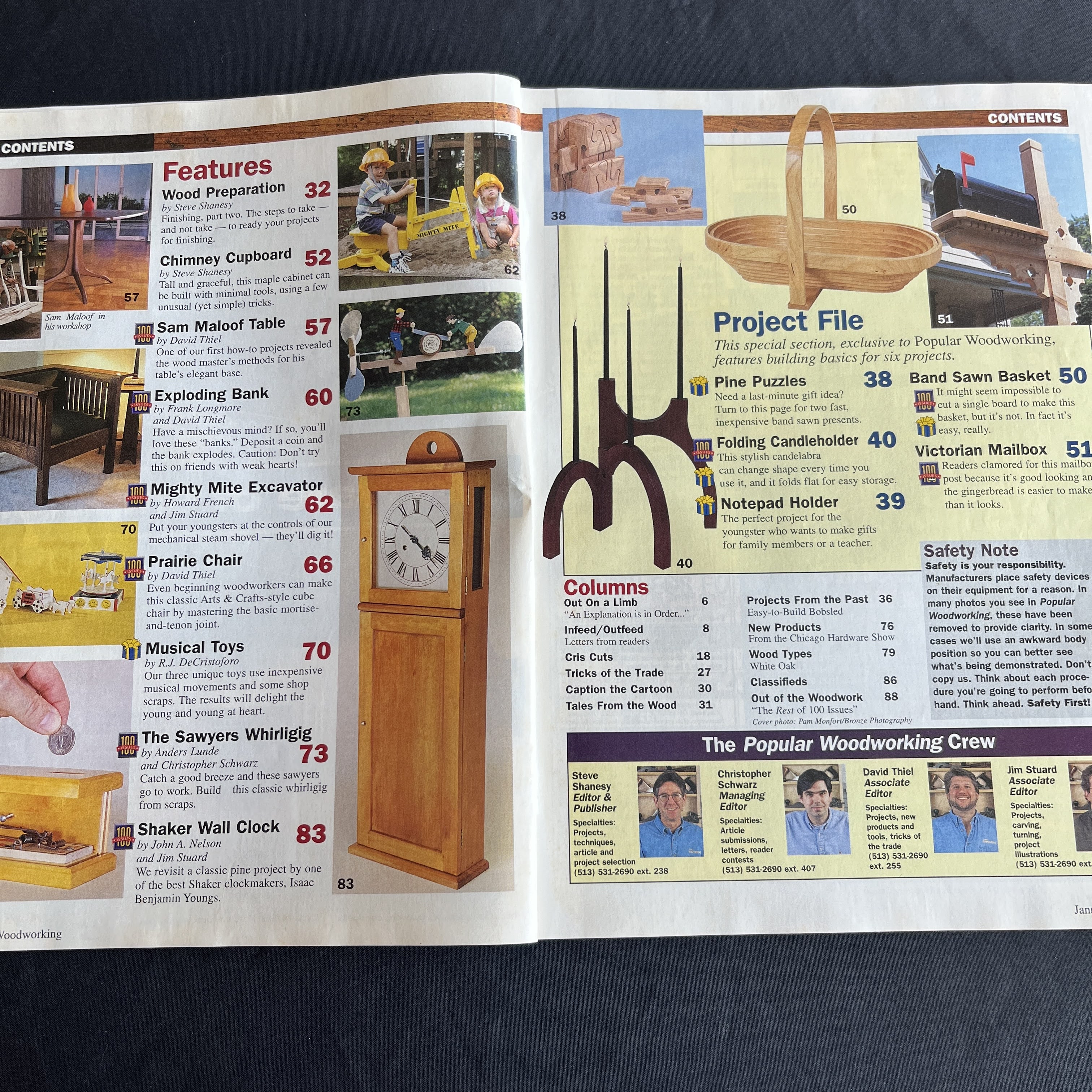 Popular Woodworking #100 Maloof Pedestal Table Jan 1998 — image 2