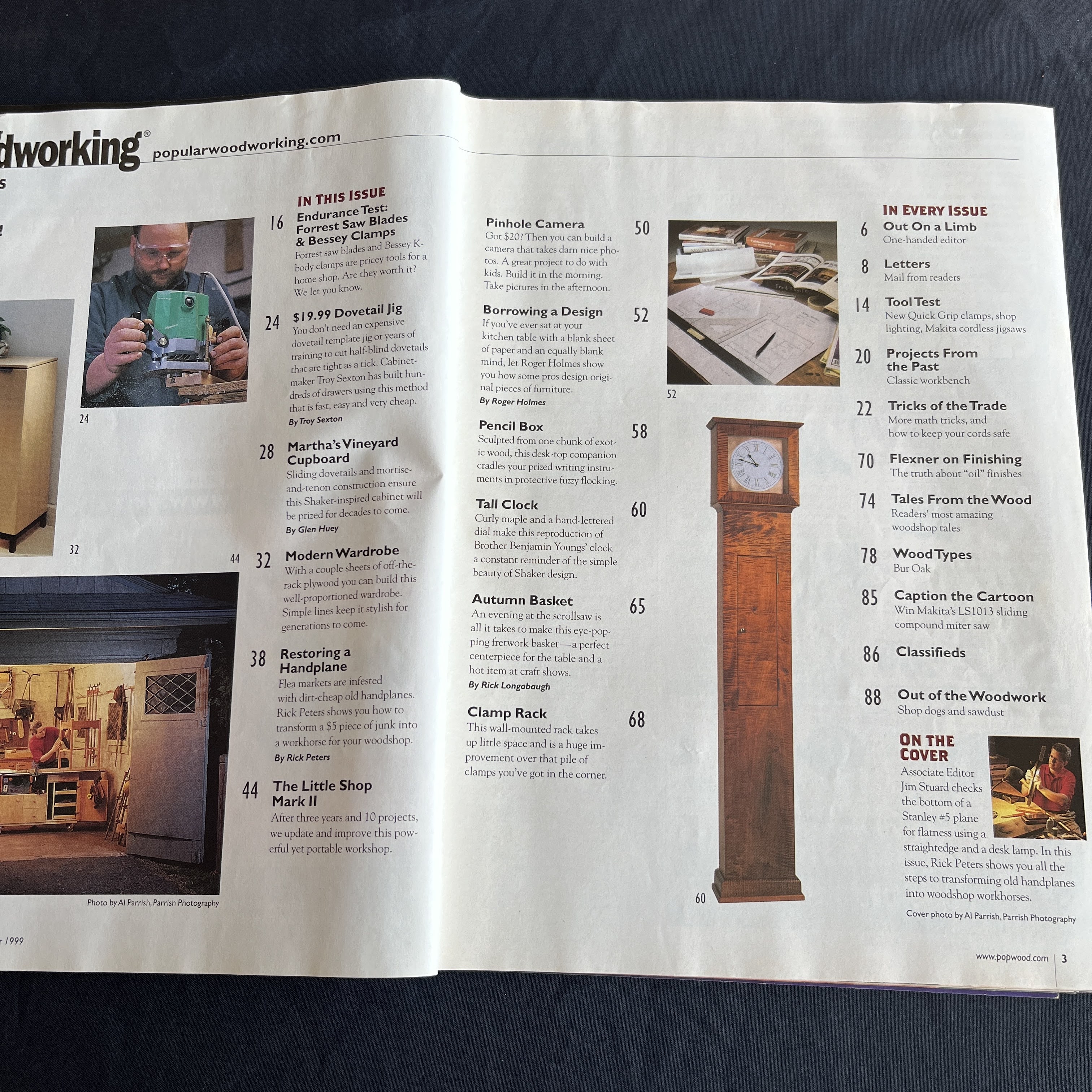 Popular Woodworking Sep 1999 Hand Plane Rehab Dovetail Jig — image 2