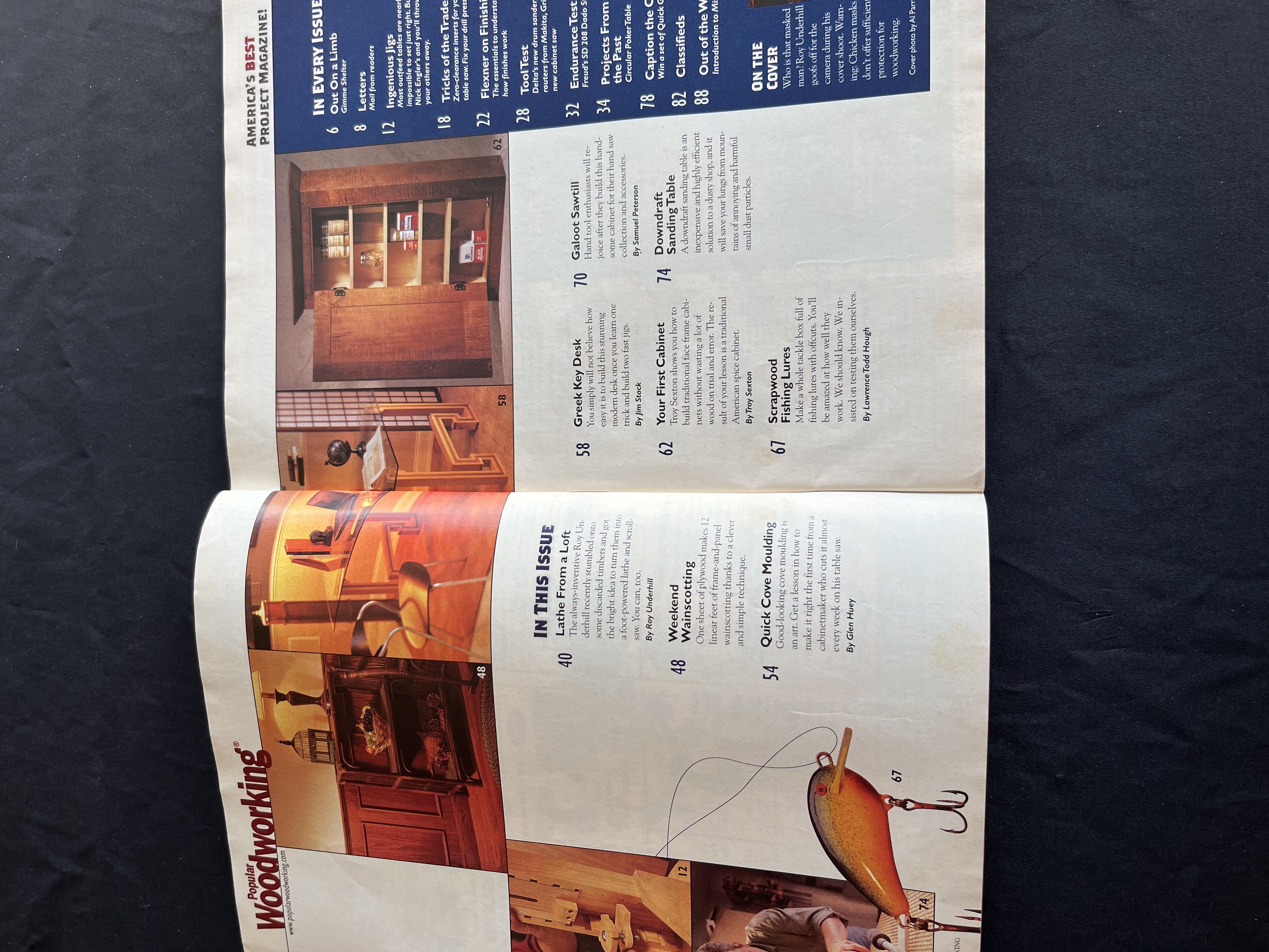 Popular Woodworking Oct 2000 Roy Underhill Cover — image 2