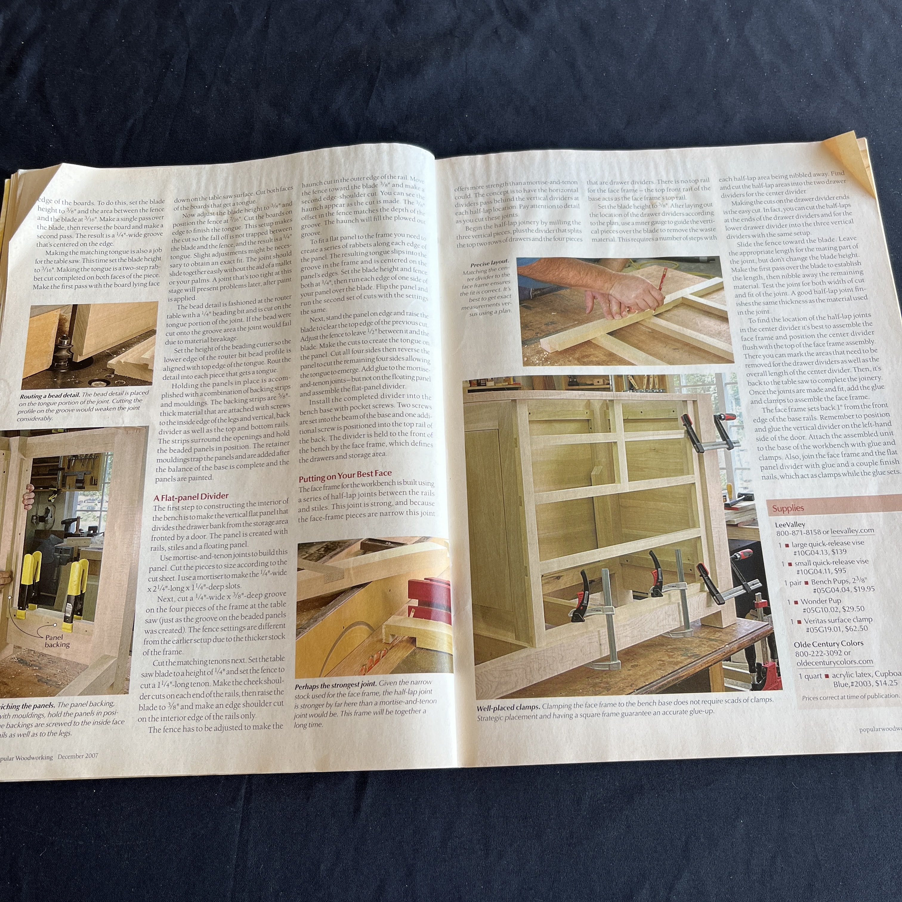 Popular Woodworking Dec 2007, Shaker Workbench Plans — image 4