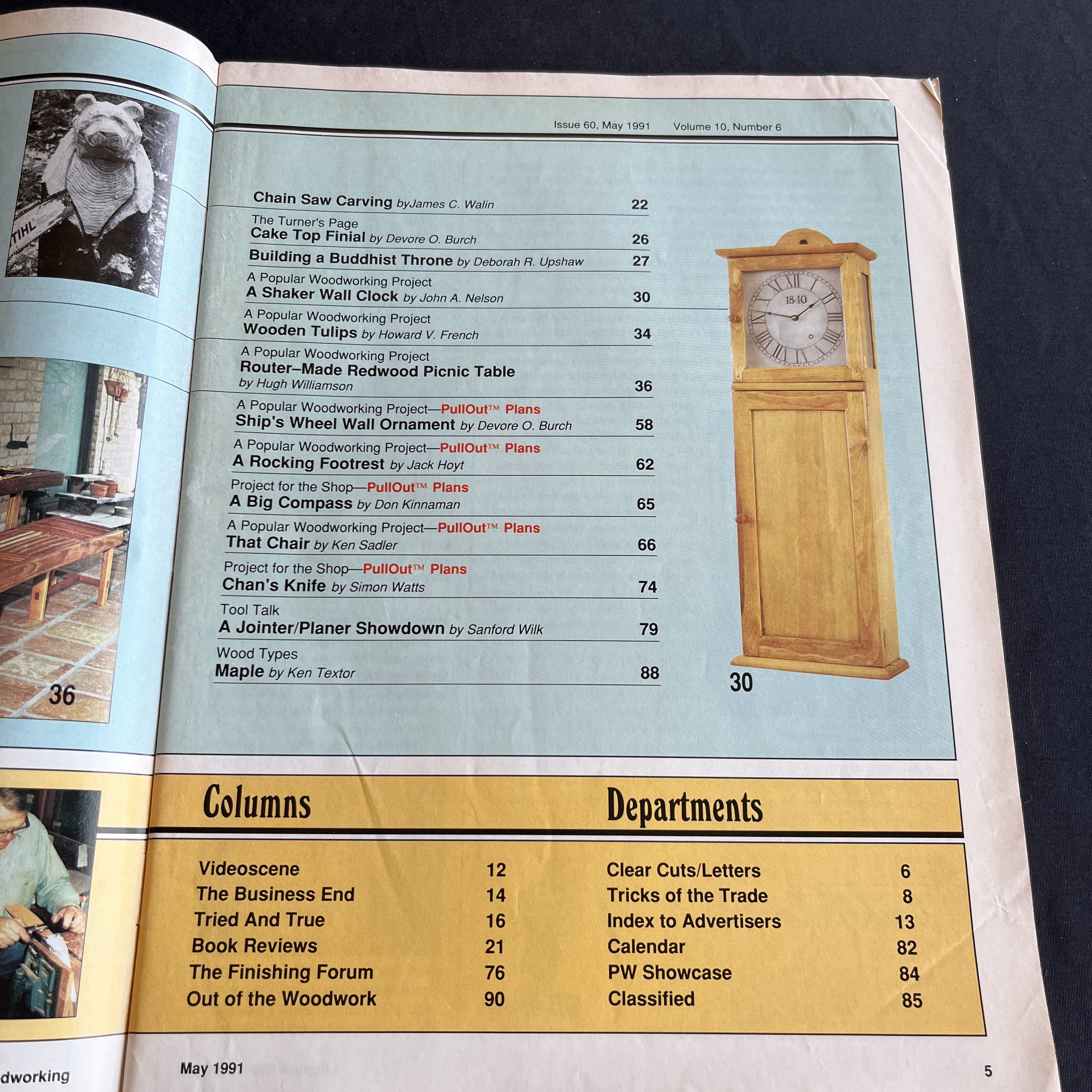 Popular Woodworking May 1991, Woodworker Cover — image 2