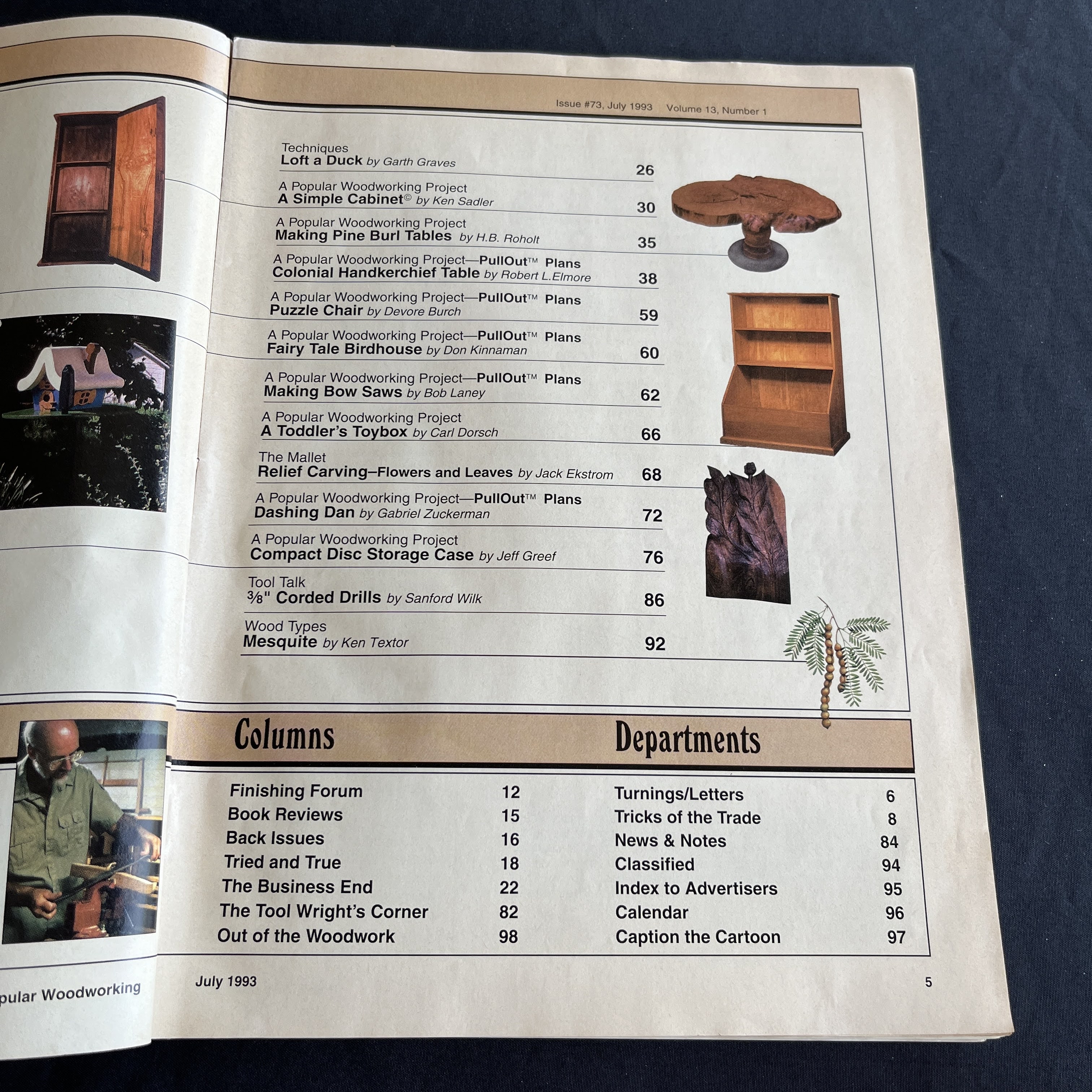 Popular Woodworking Magazine July 1993 Making Bow Saws — image 2