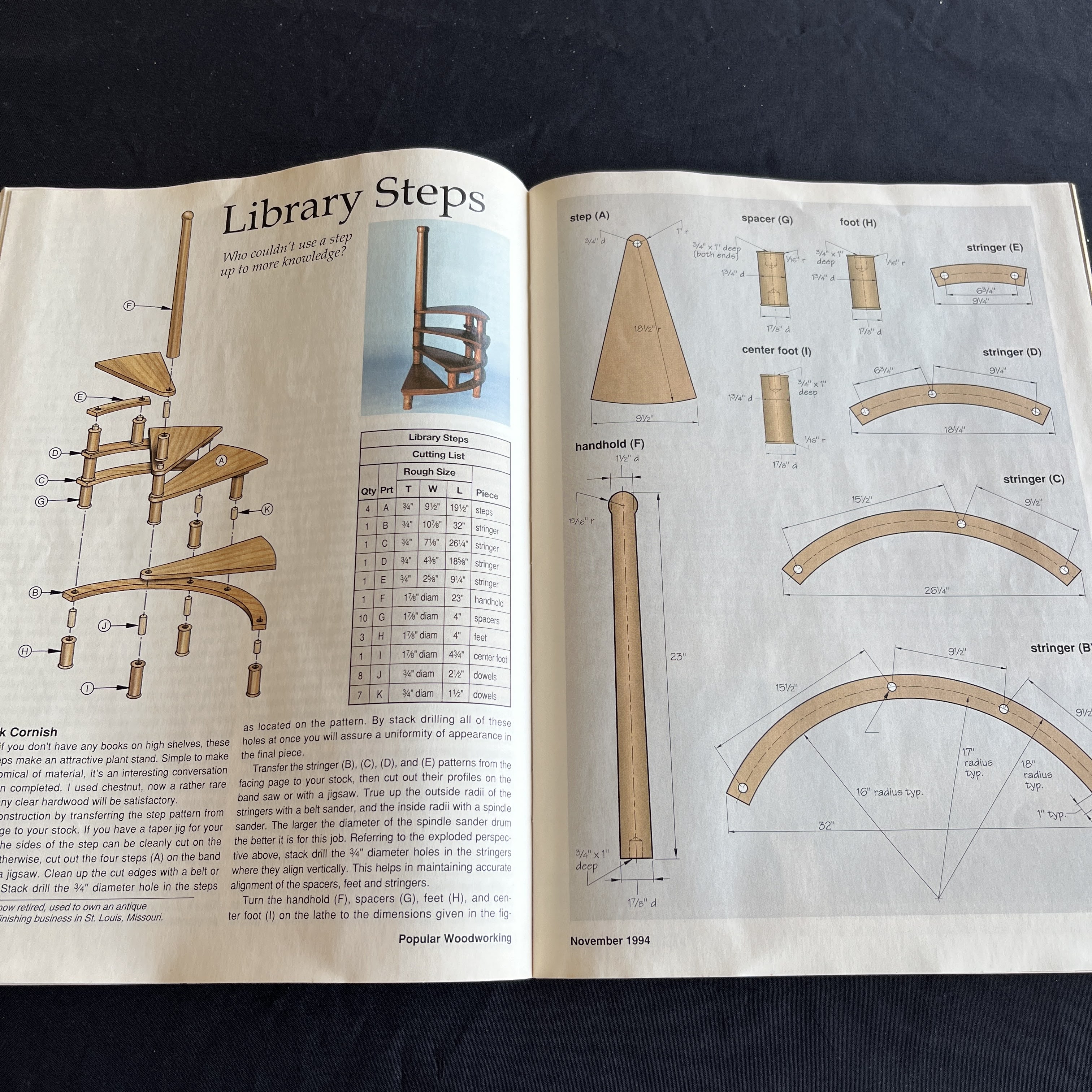 Popular Woodworking Magazine Marimba One Cover Nov 1994 — image 3