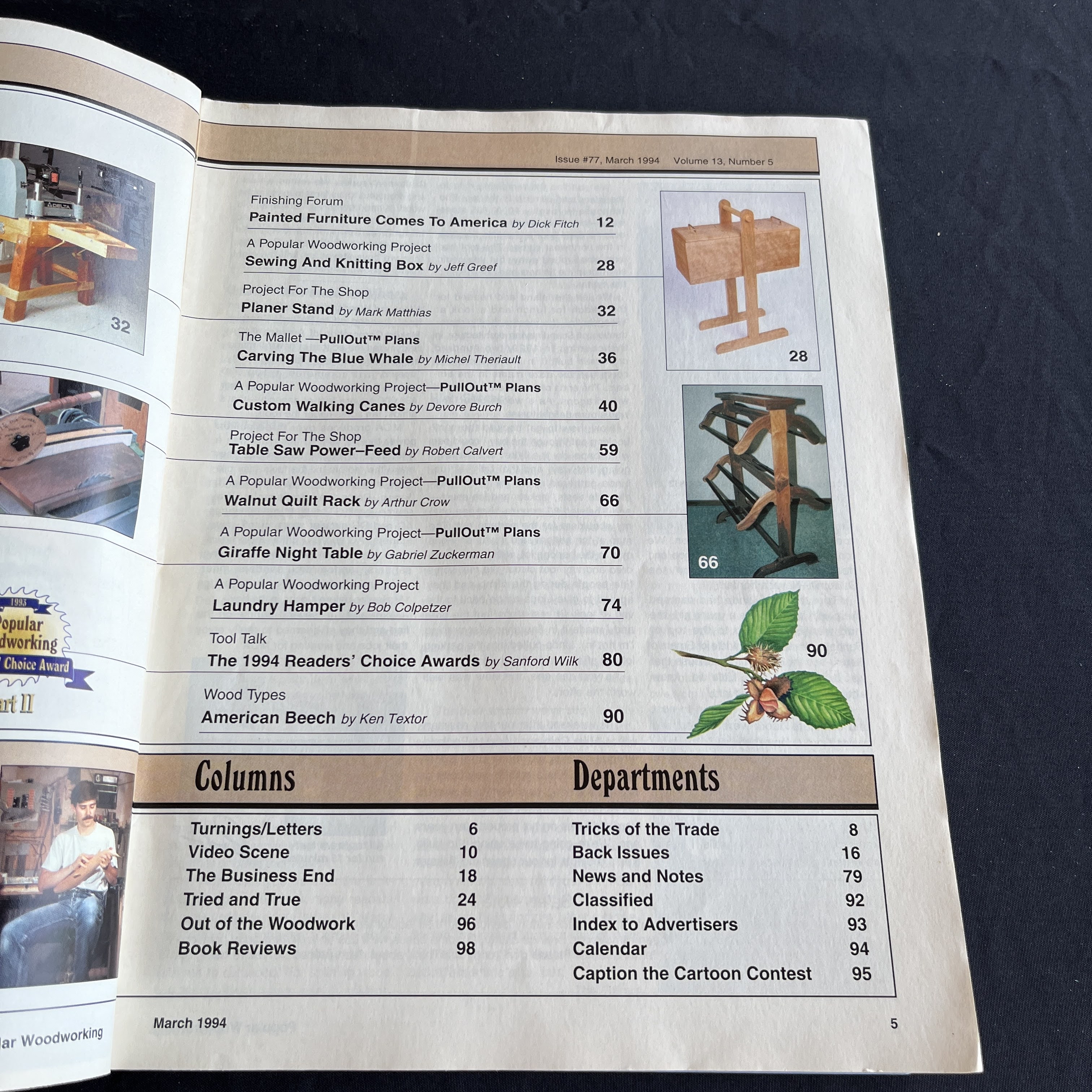 Popular Woodworking Mar 1994, Carving a Blue Whale — image 2