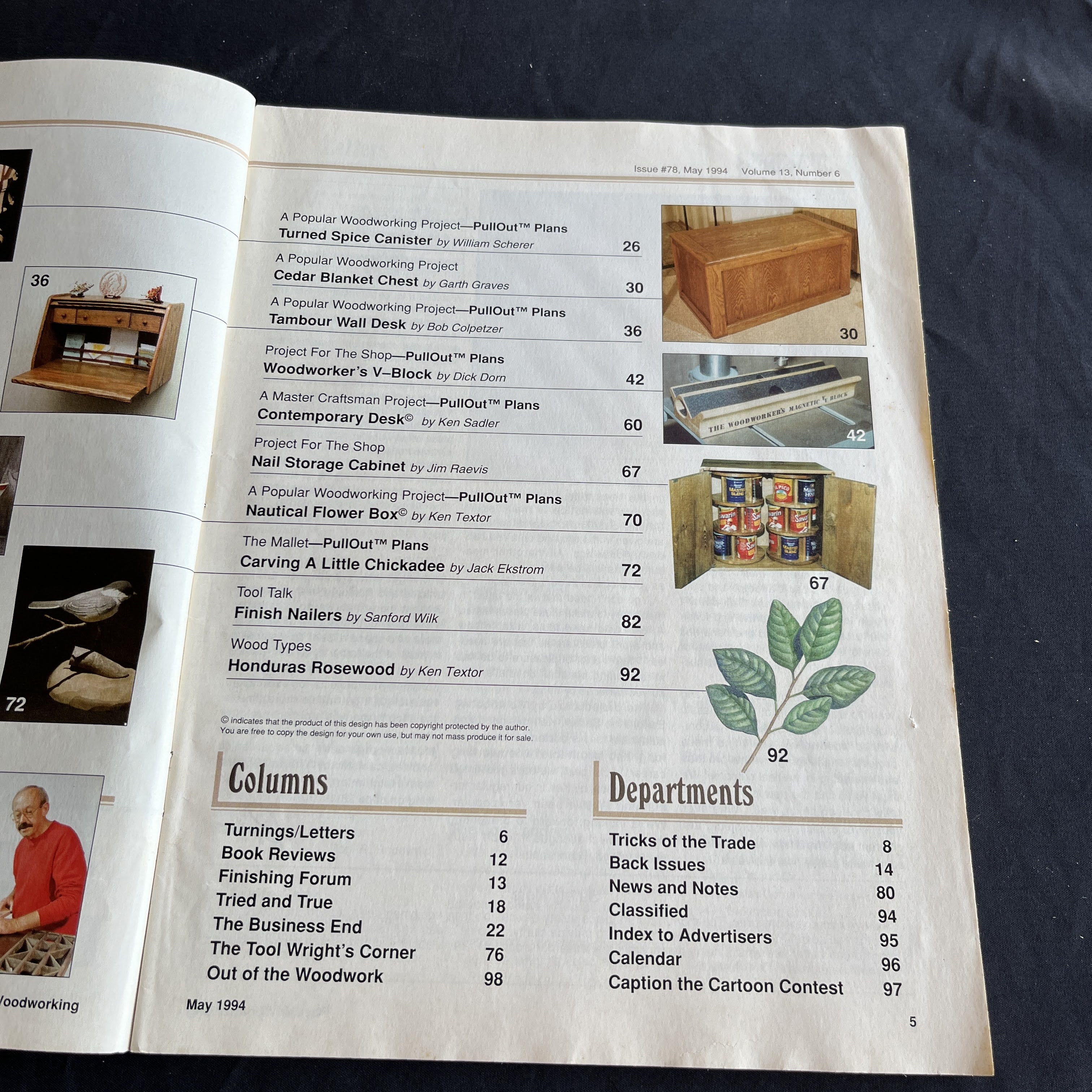 Popular Woodworking Magazine Contemporary Desk May 1994 — image 2