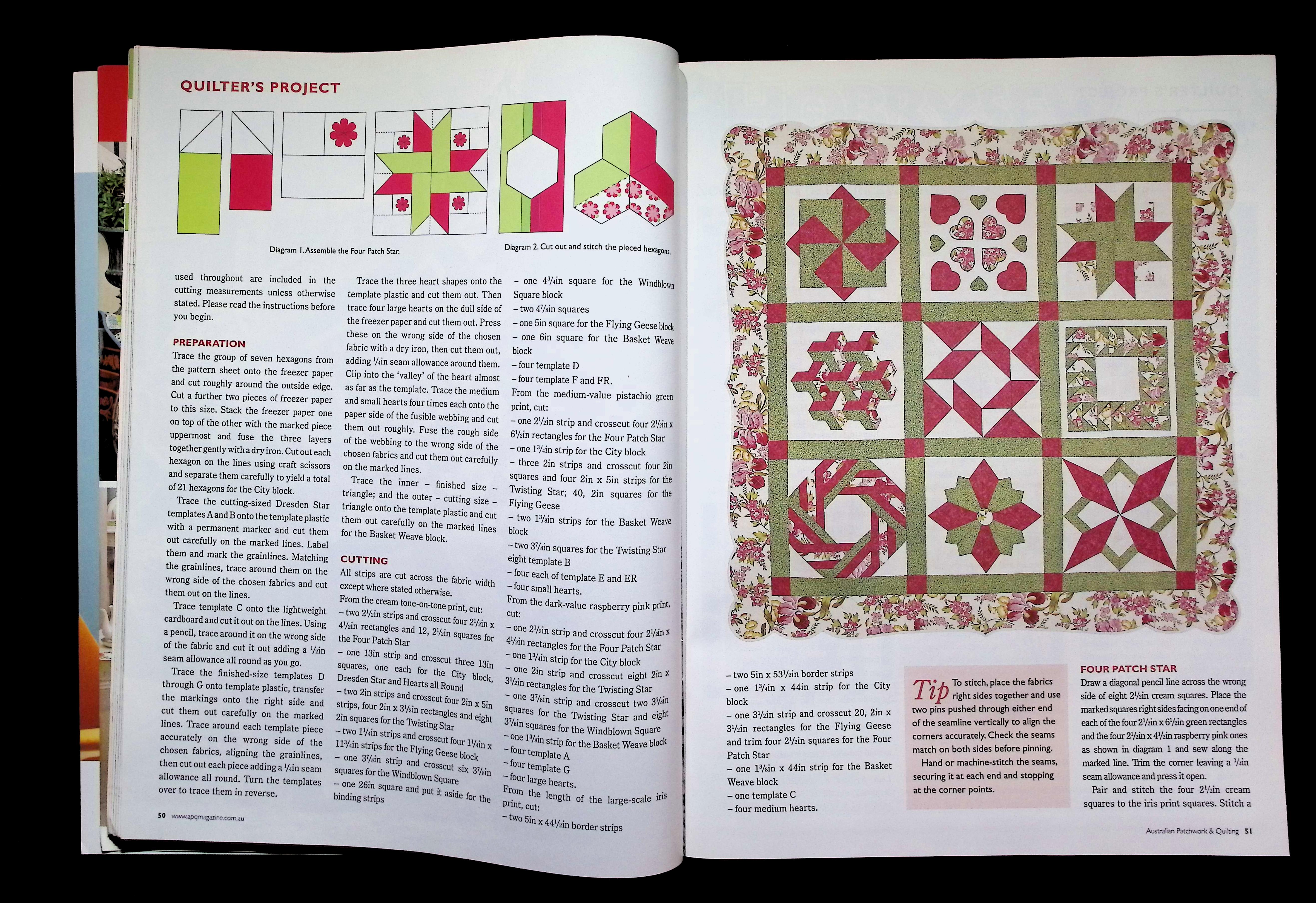 Australian Patchwork & Quilting VOL 17 NO 6-11 Dazzling Quilts — image 4