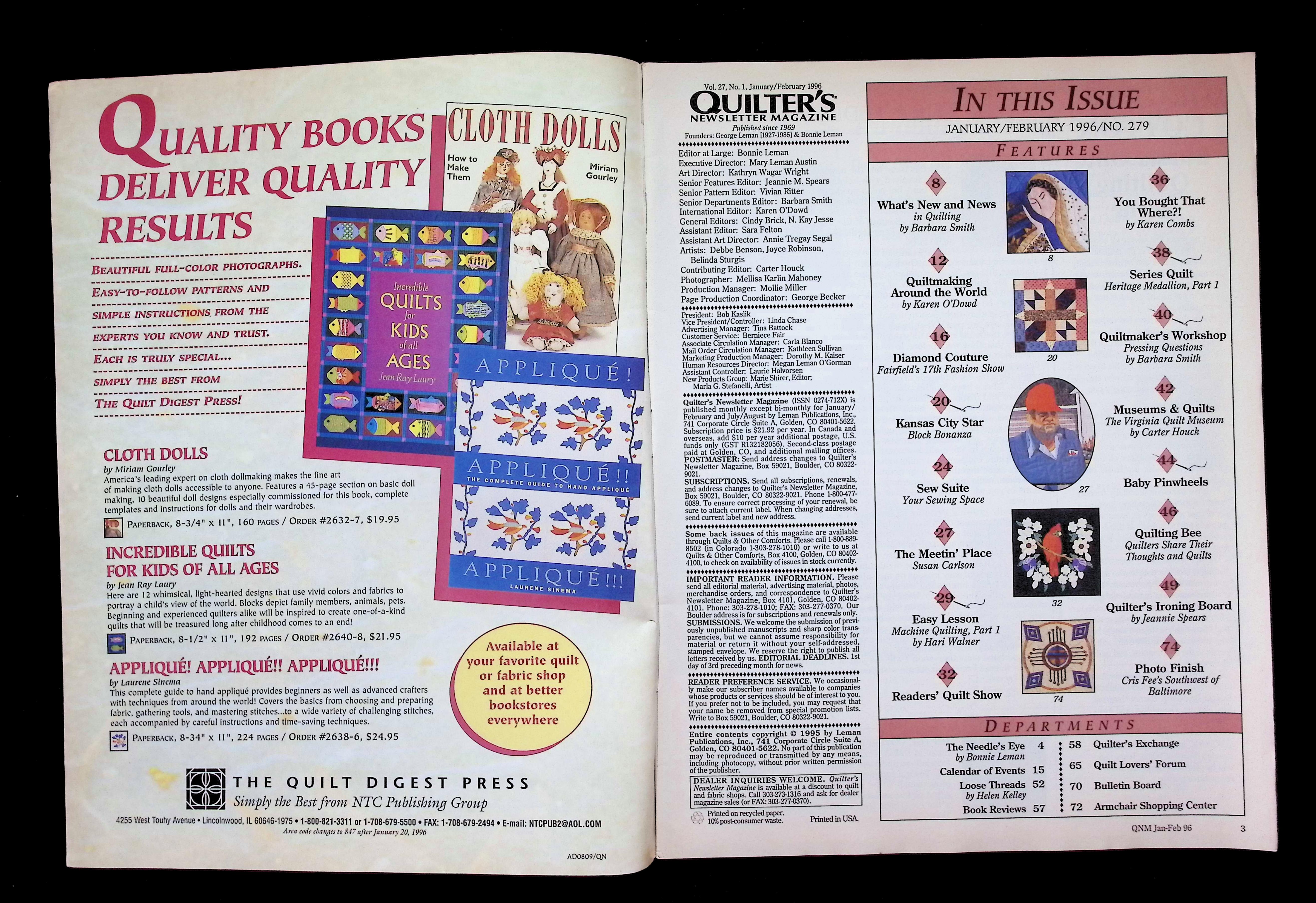 The Quilter's Newsletter Magazine — image 3