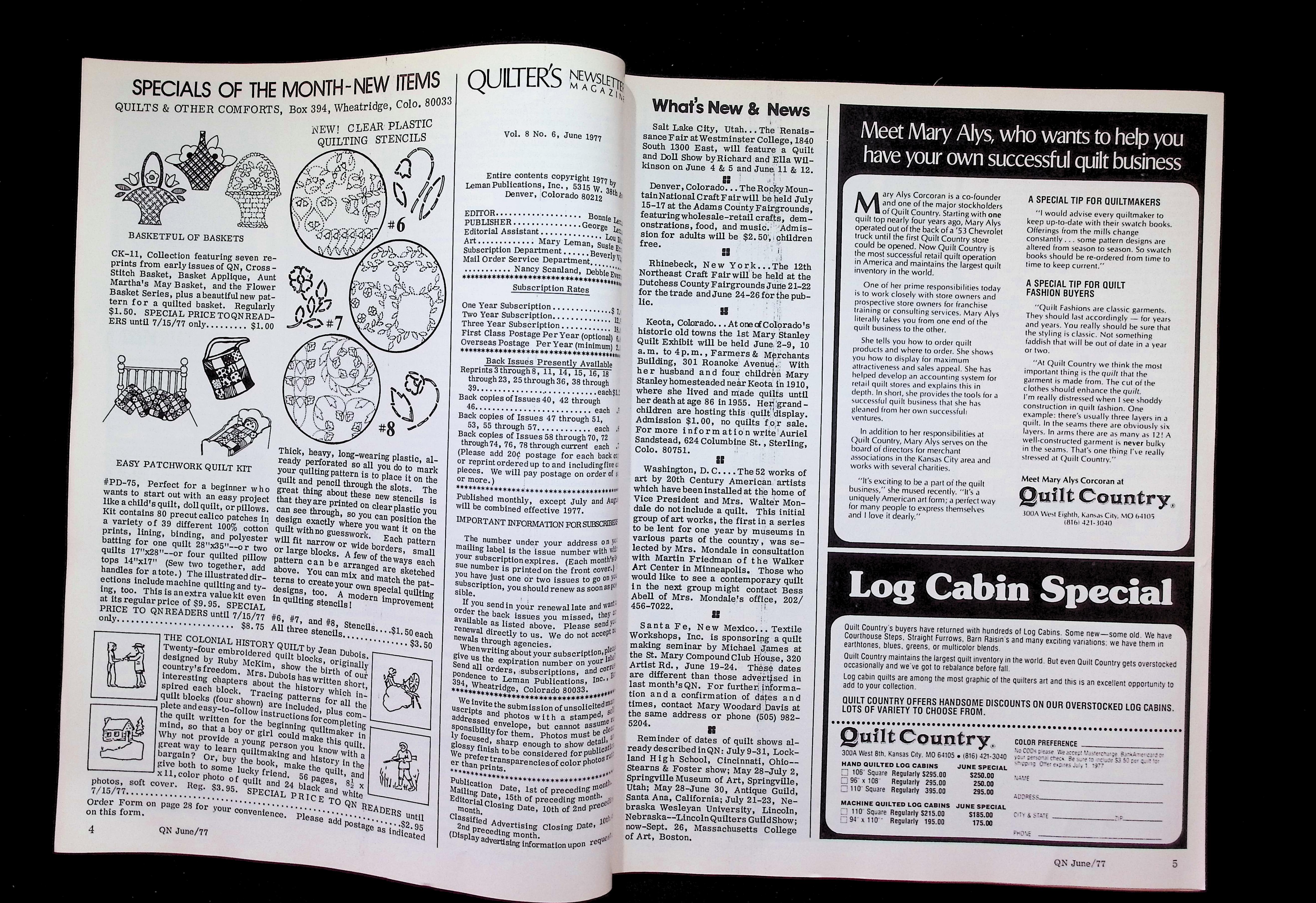 Quilter's Newsletter Magazine — image 3