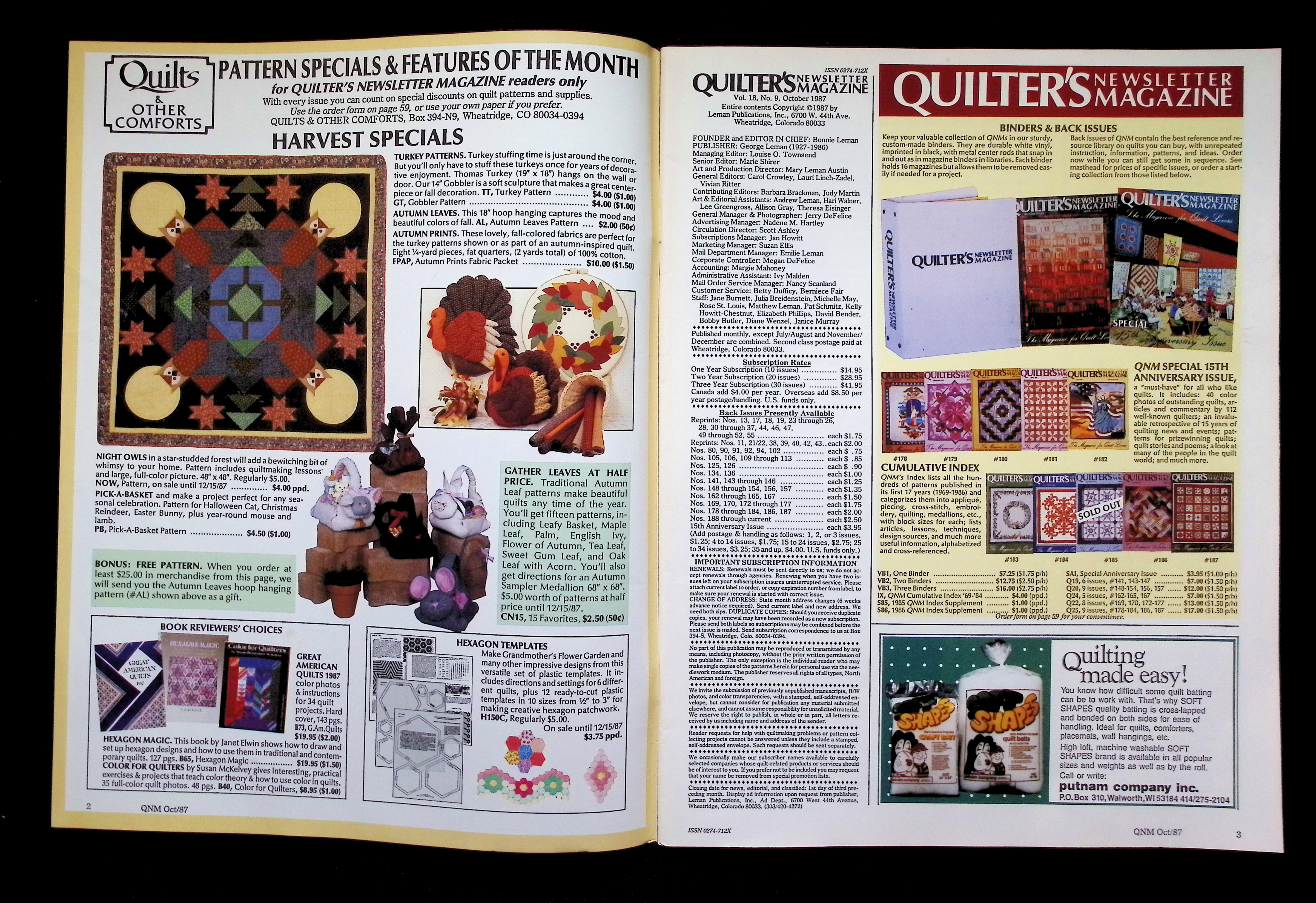 Quilter's Newsletter Magazine — image 3